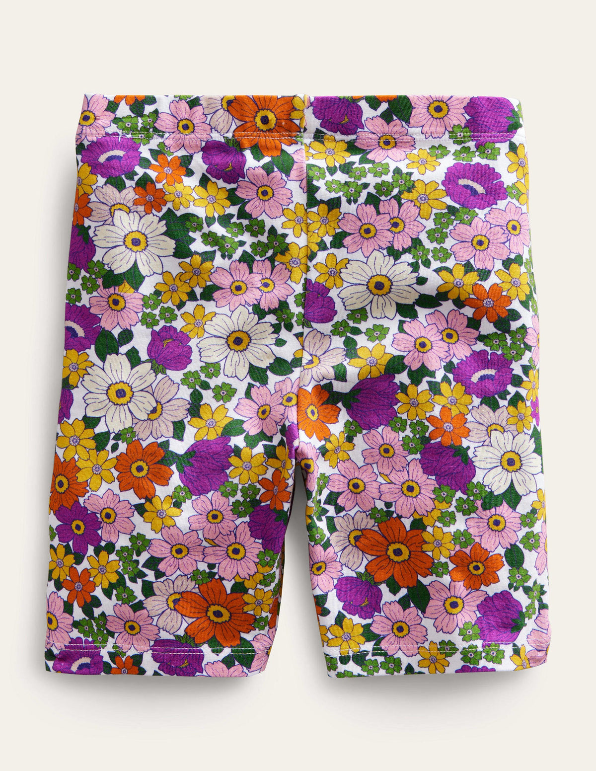 Radlerhose-Strahlendes Orchideenviolett, Blumenmuster - Image 2