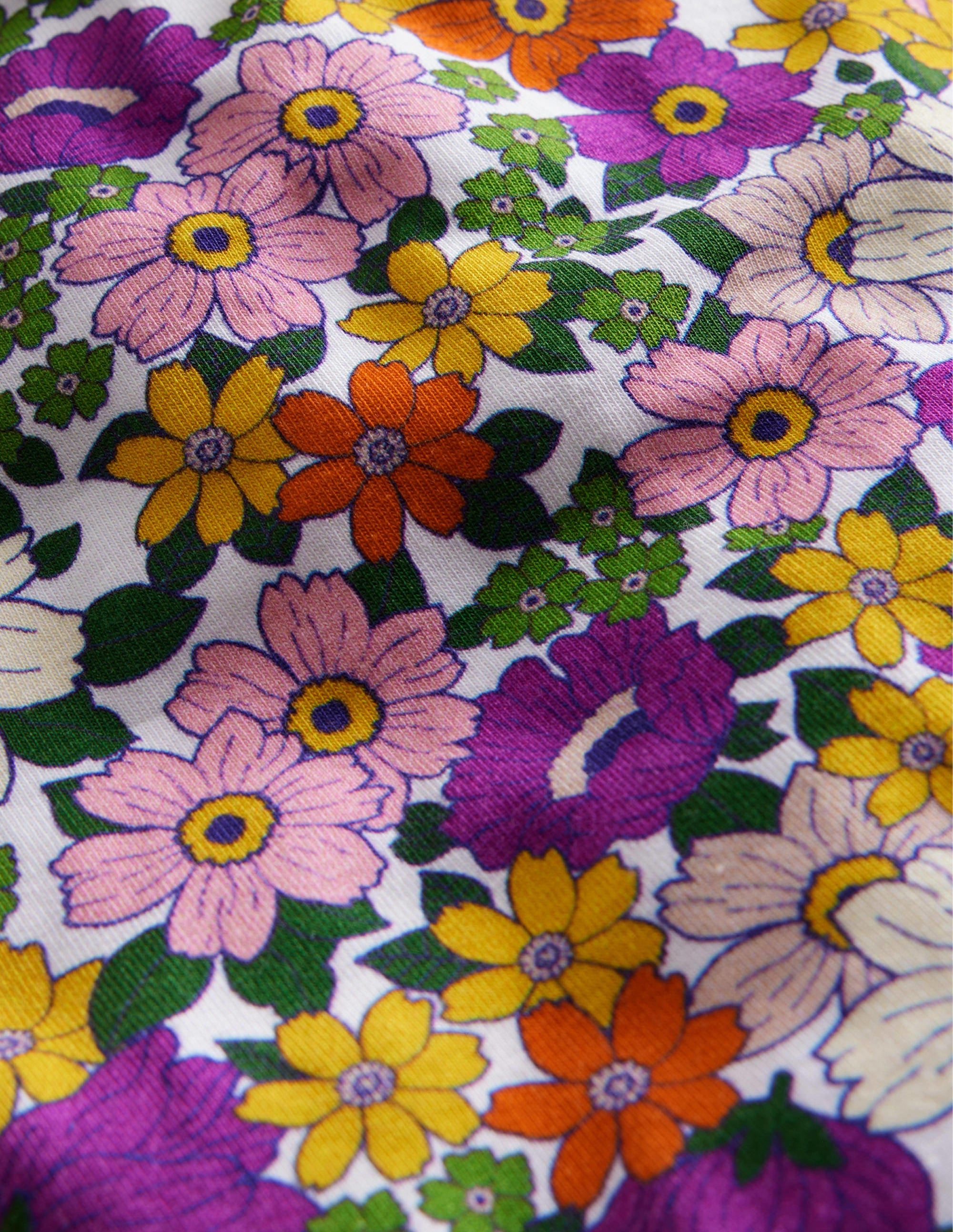 Radlerhose-Strahlendes Orchideenviolett, Blumenmuster - Image 3