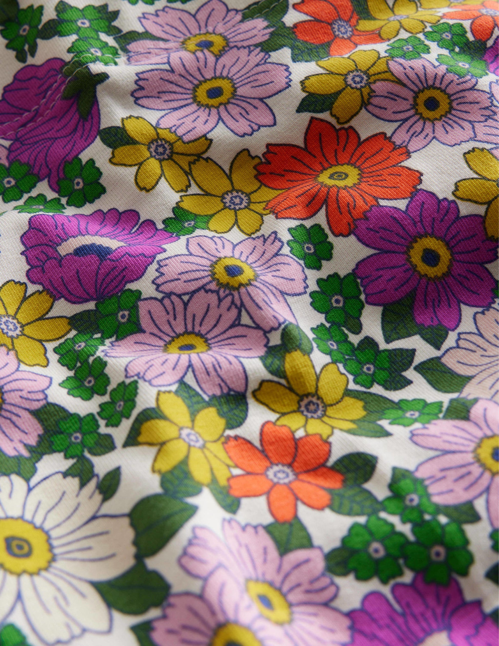 Lustige, verkürzte Leggings-Strahlendes Orchideenviolett, Blumenmuster-3