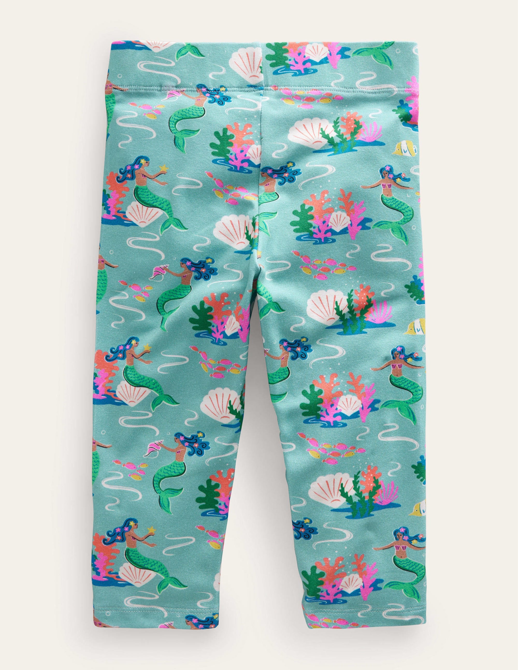 Lustige, verkürzte Leggings-Meerblau, Meerjungfrauen - Image 2