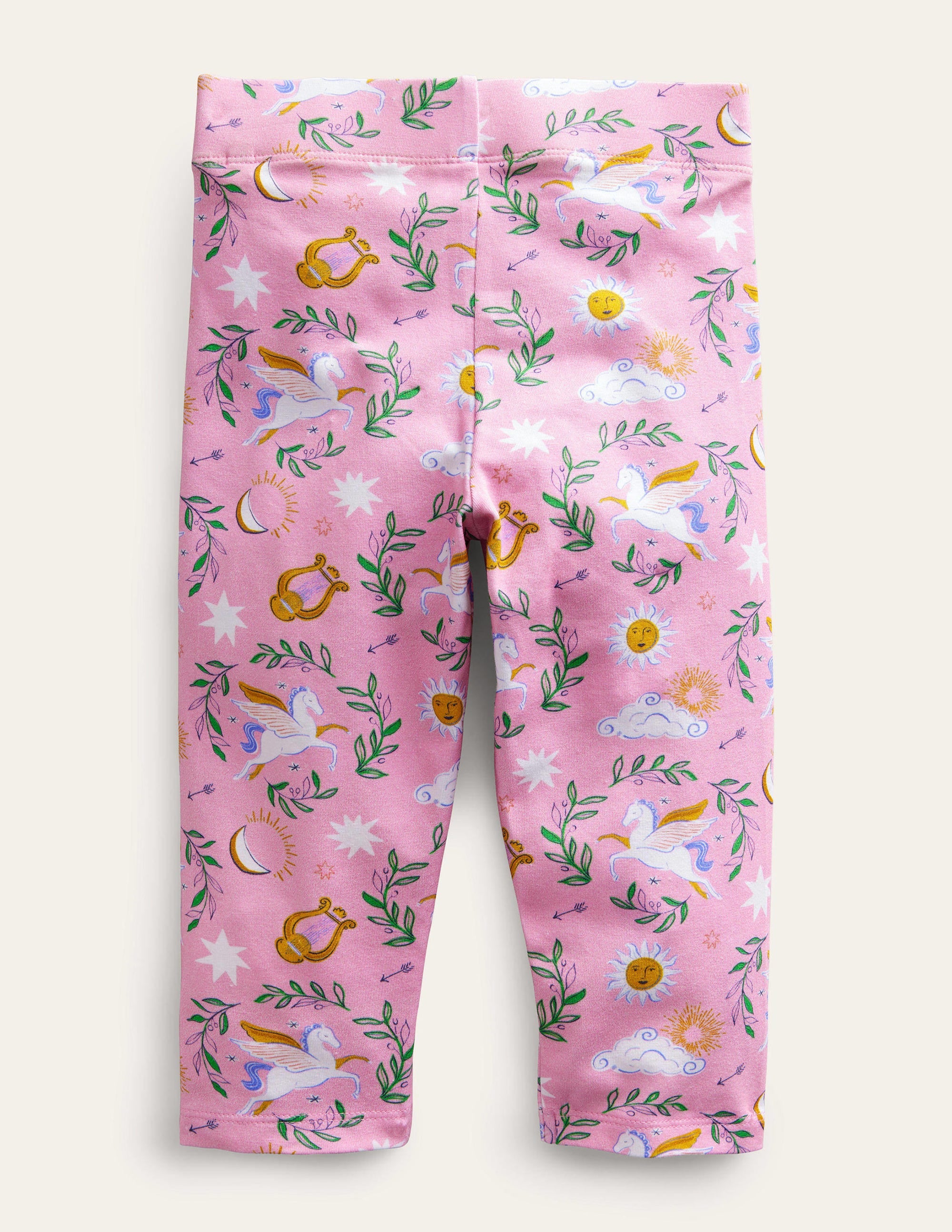 Lustige, verkürzte Leggings-Rosa, Griechischer Toile - Image 2