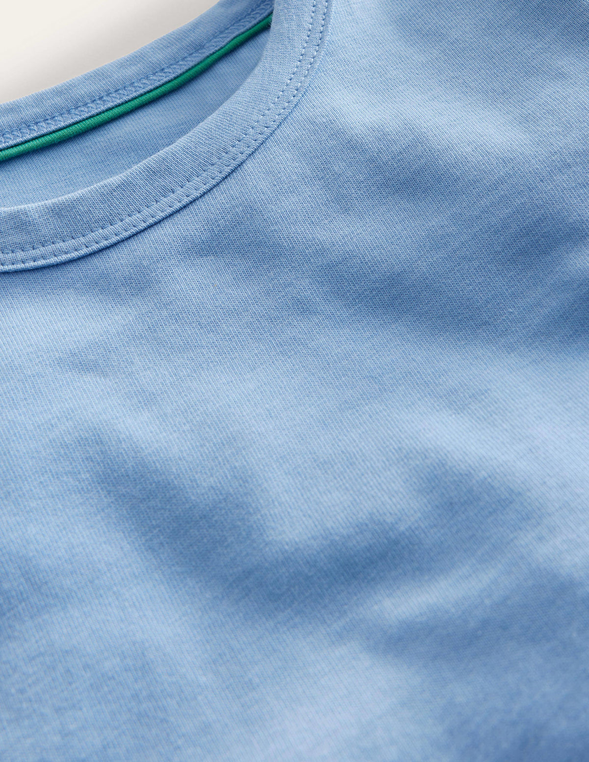 Ruched Side Tee-Vista Blue-3