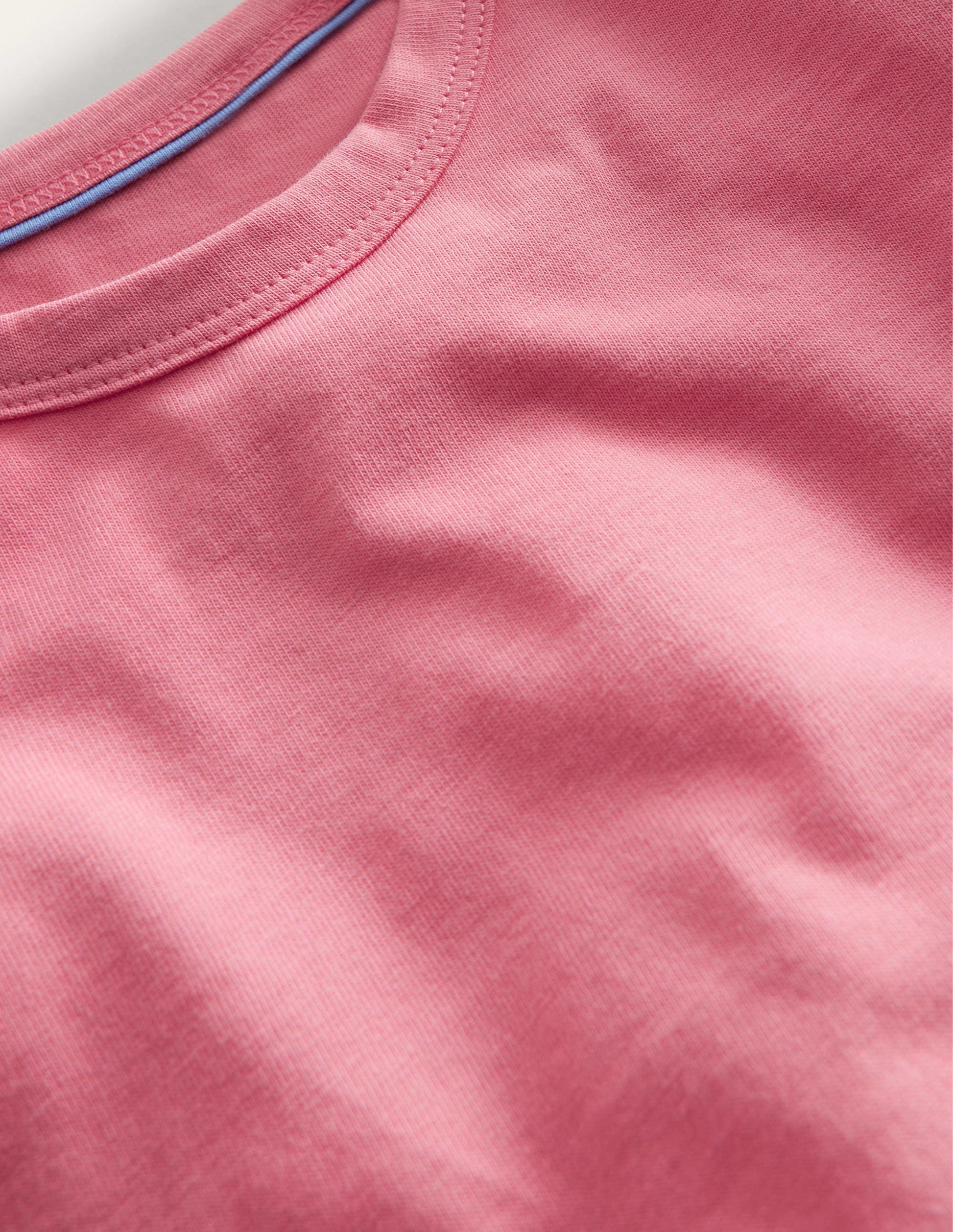 Ruched Side Tee-Peach Punch Pink-3