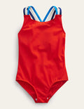 Rainbow Cross-Back Swimsuit-Fire