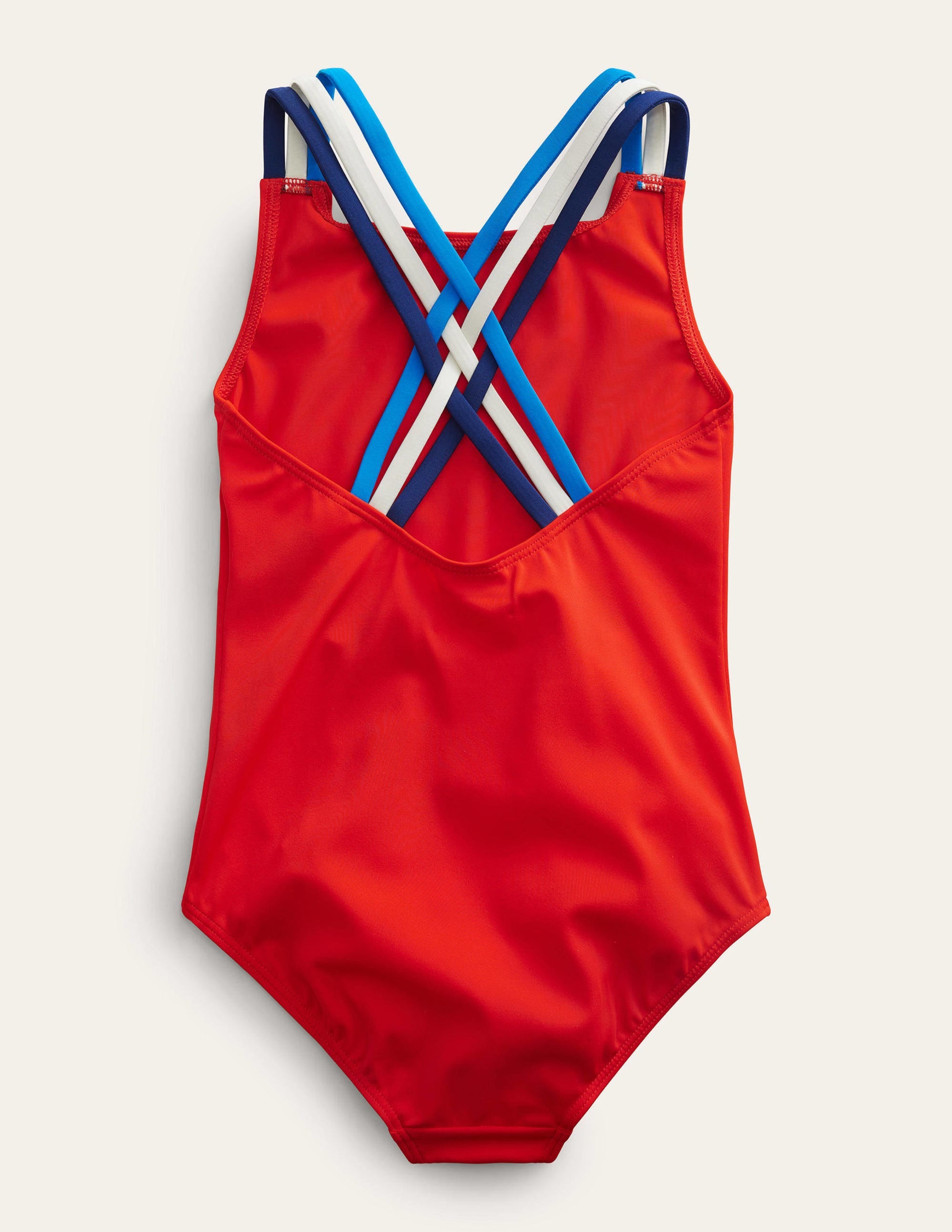 Maillot de bain à bretelles arc-en-ciel croisées dans le dos-Feu - Image 2