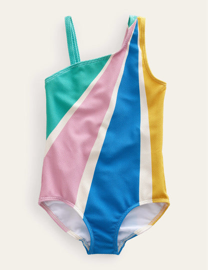 Badeanzug mit Pastell-Sonnenstrahlen-Bunt-1