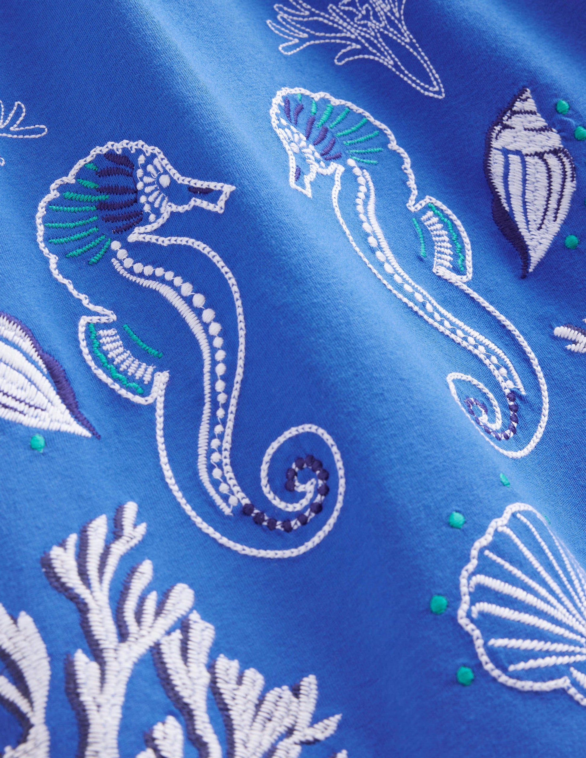 Jerseykleid mit lockerer Taille-Karibikblau-3