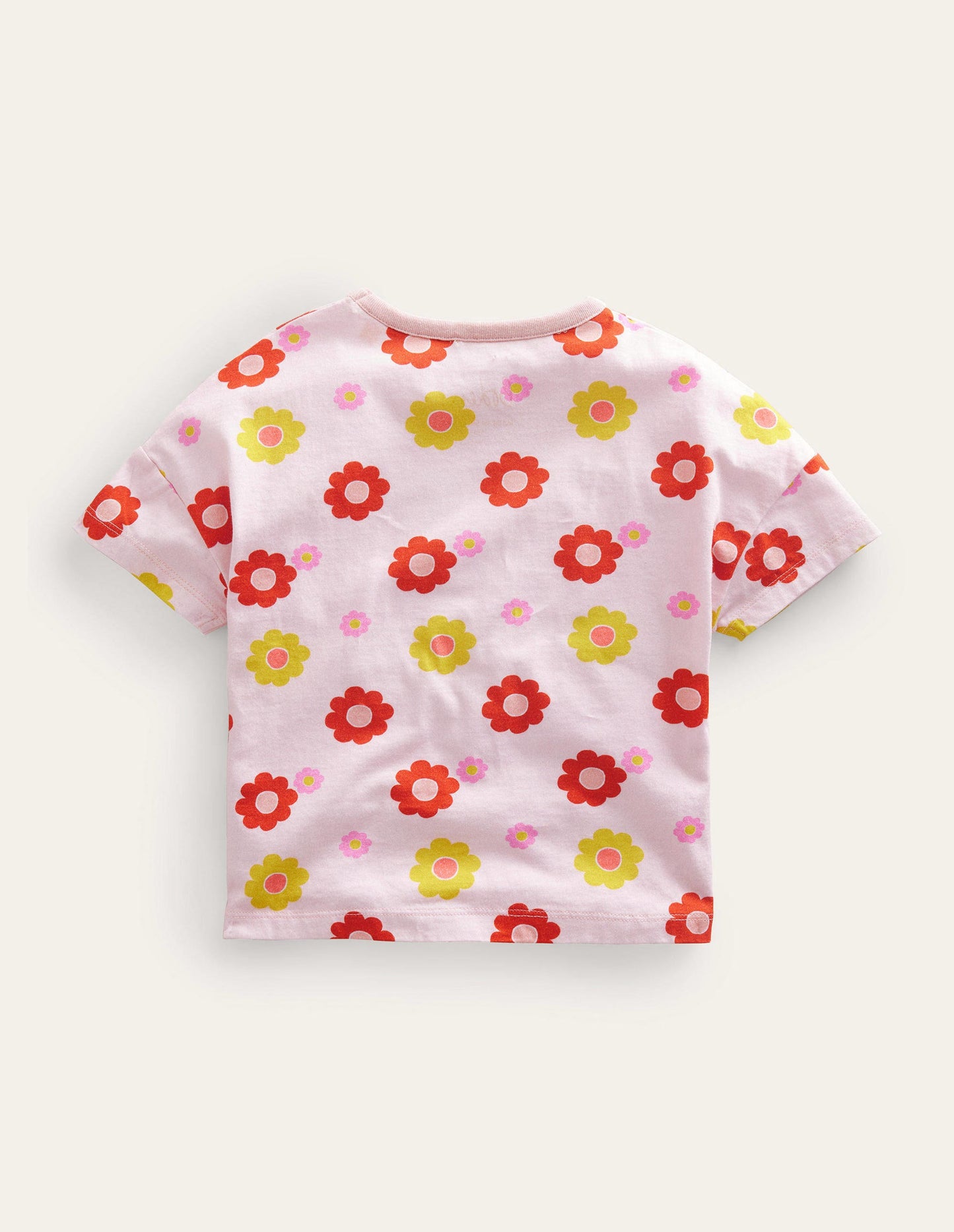 Top à appliqué méduse aérien-Méduse rouge feu