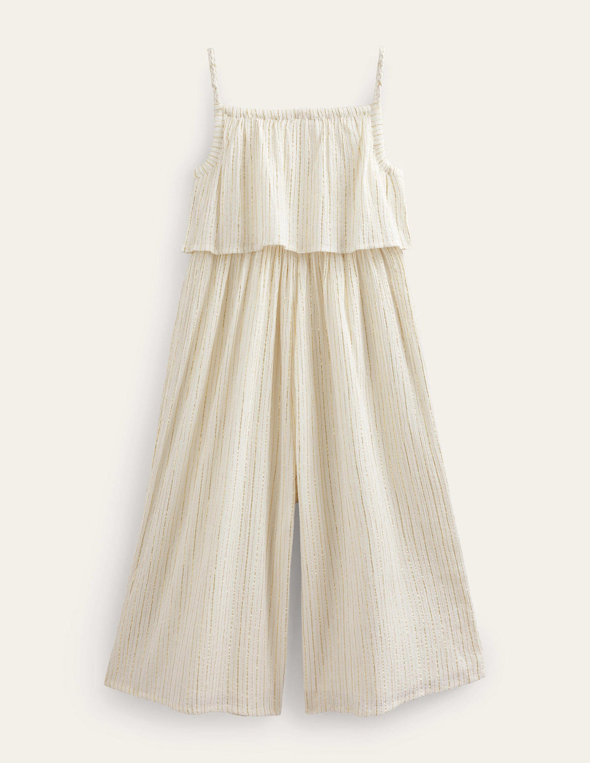 Jumpsuit mit weitem Bein-Naturweiß - Image 1
