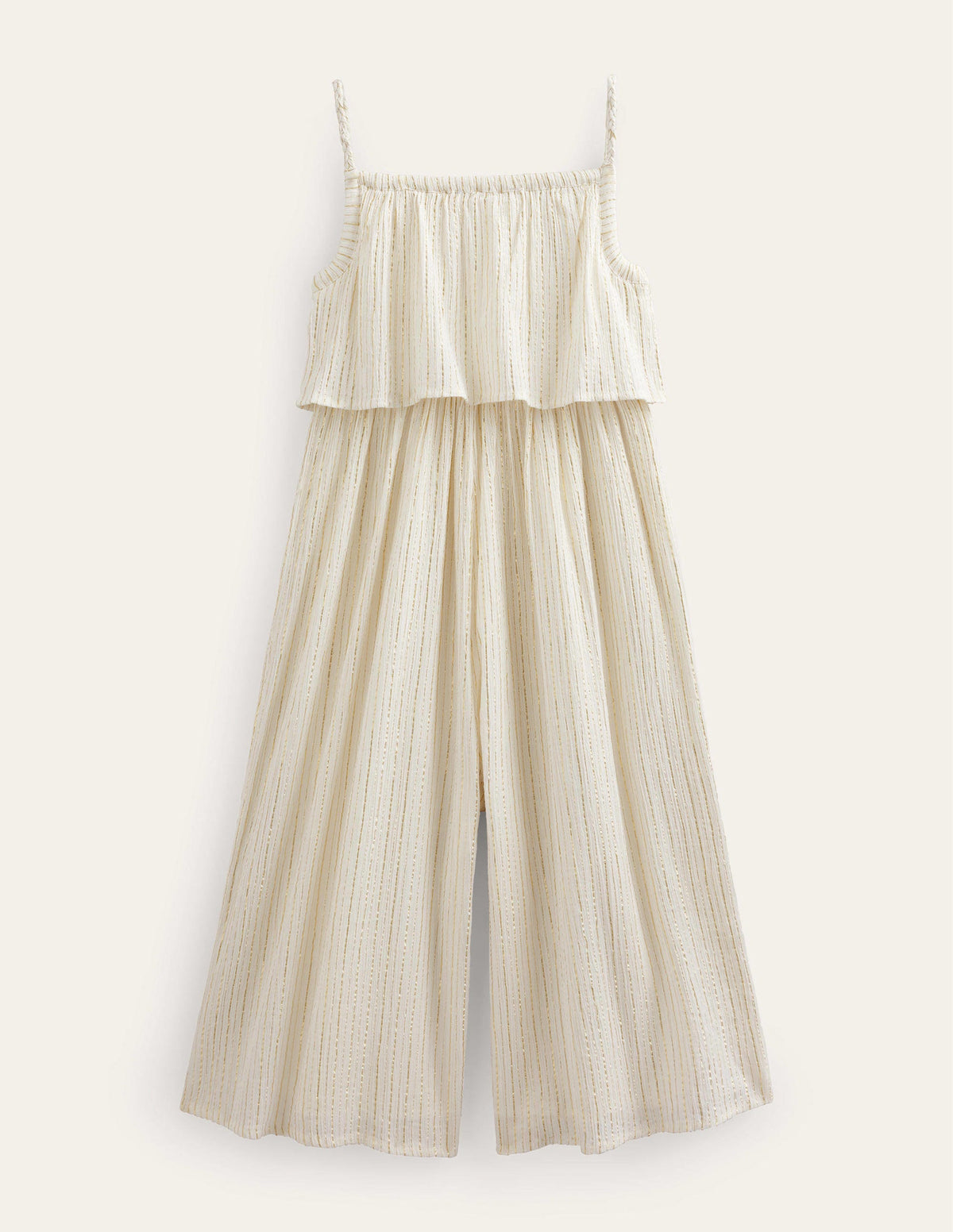 Jumpsuit mit weitem Bein-Naturweiß - Image 2