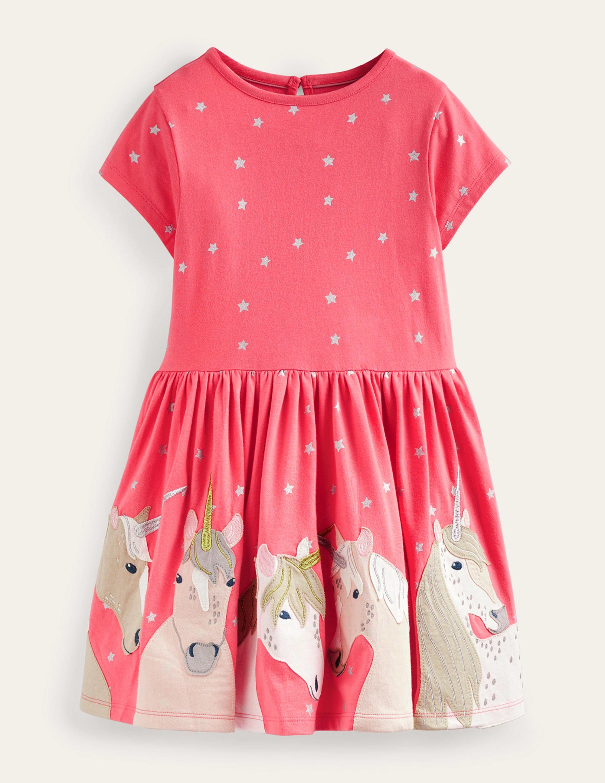 Jerseykleid mit Einhorn-Applikation-Einhörner - Image 1