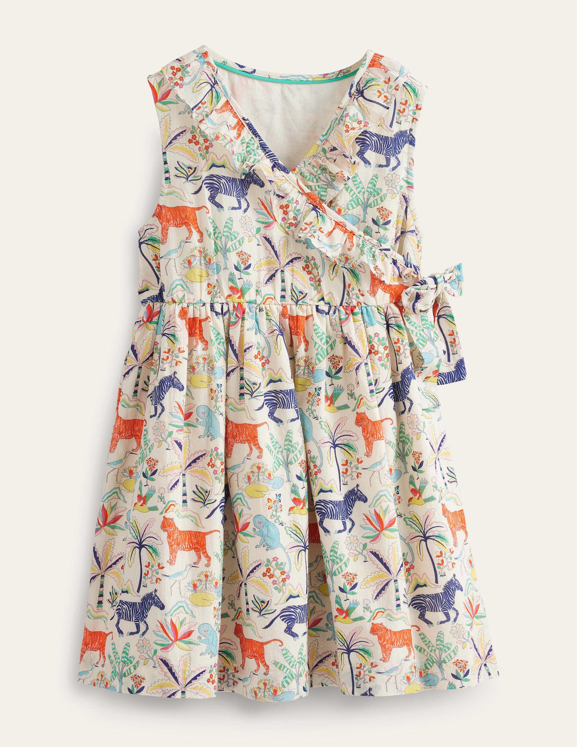 Wickelkleid-Vanille, Tropengarten-1