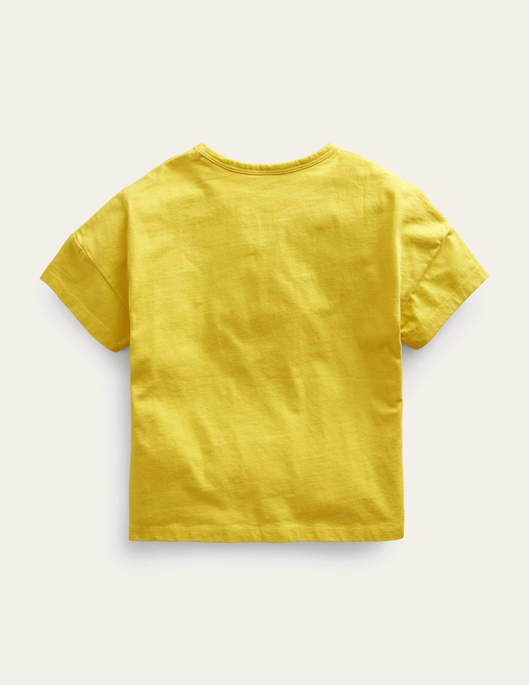 Gemustertes Flatter-T-Shirt-Gelb, Pilze - Image 2
