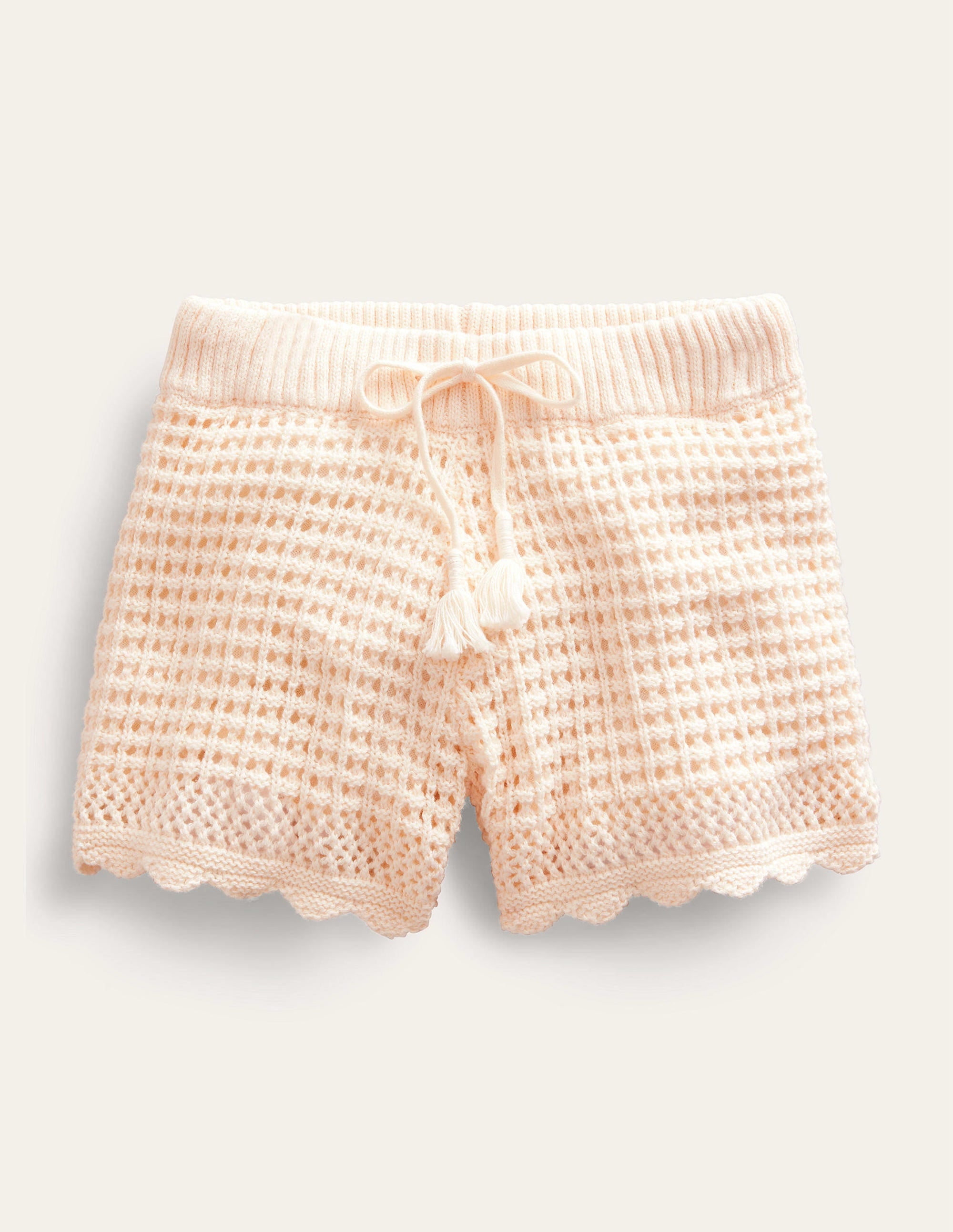 Shorts in Häkeloptik-Hellgelb - Image 1