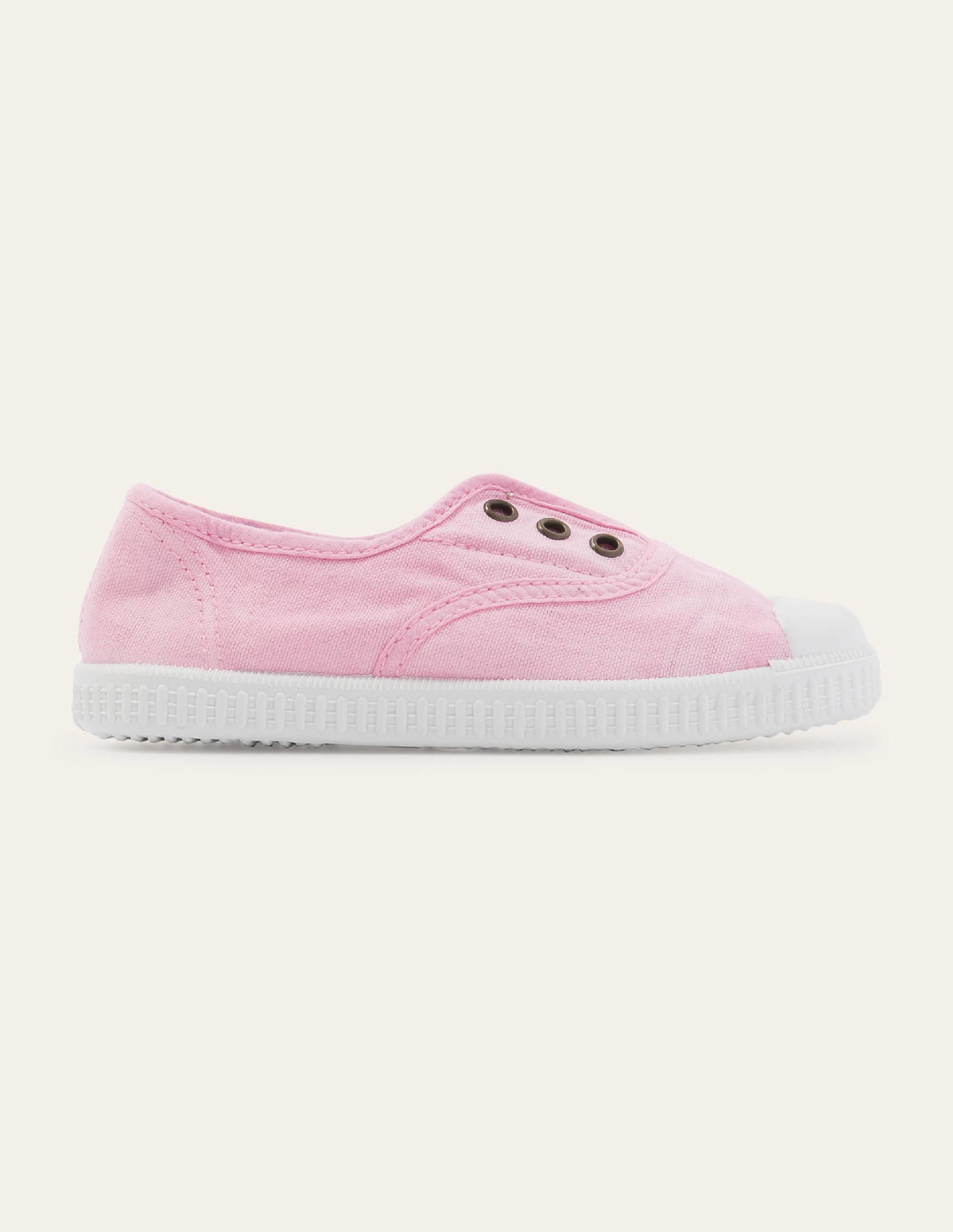 Chaussures sans lacets en toile à enfiler-Camaïeu de rose - Image 1