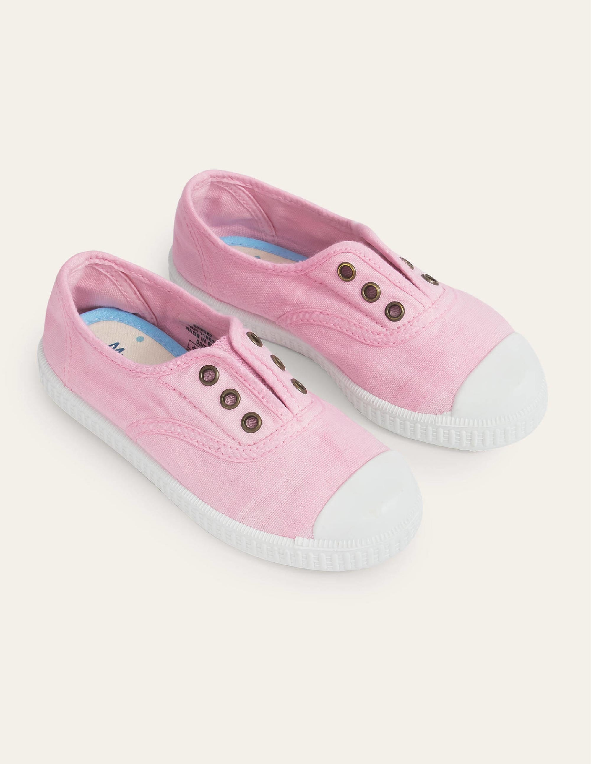 Chaussures sans lacets en toile à enfiler-Camaïeu de rose - Image 2