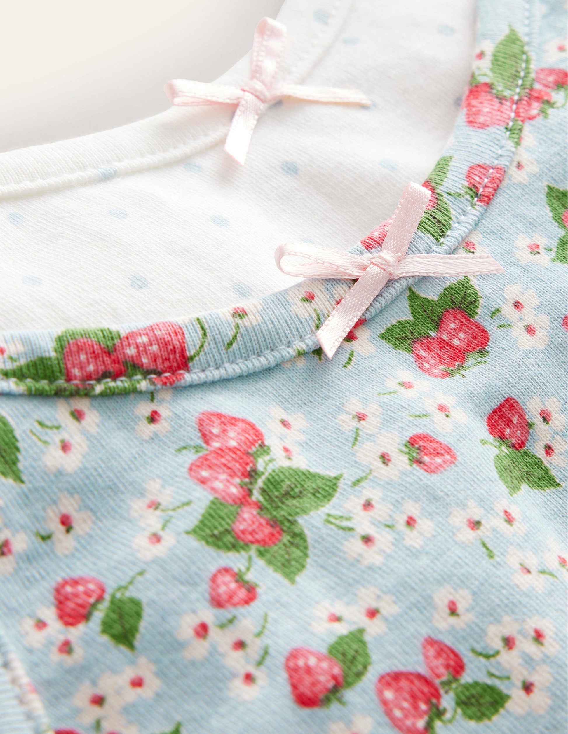 2 débardeurs-Motif floral fraise-3