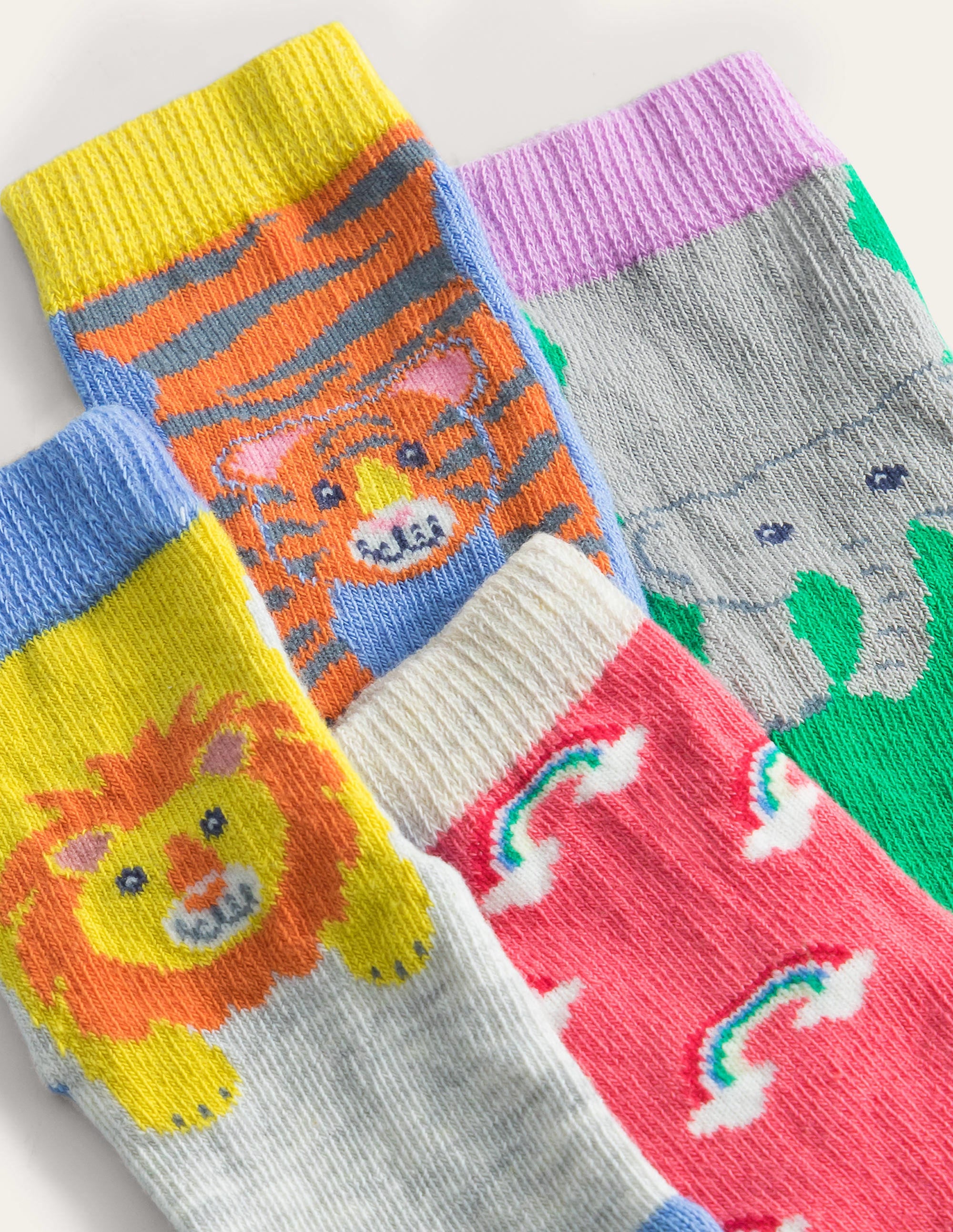 7 paires de chaussettes-Animaux de la jungle multi - Image 2