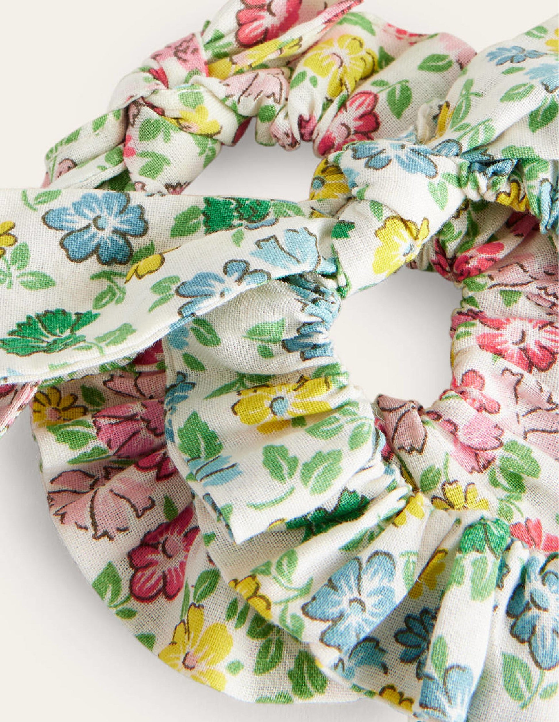 Scrunchies mit Tuchschleife-Bunt-2
