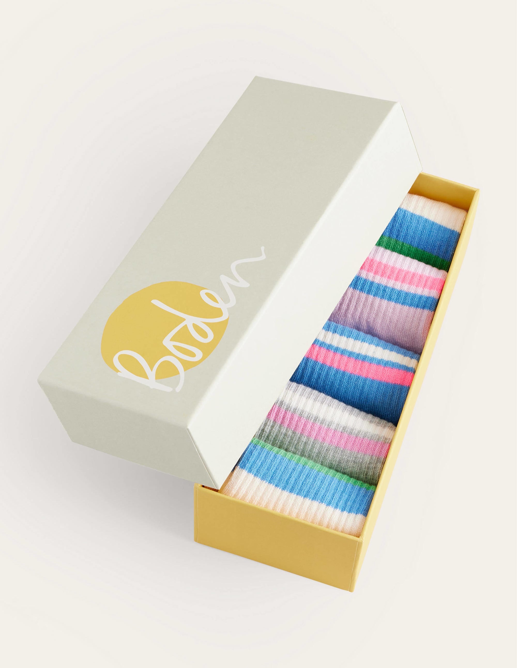 5 paires de chaussettes côtelées-Slogan multi - Image 2