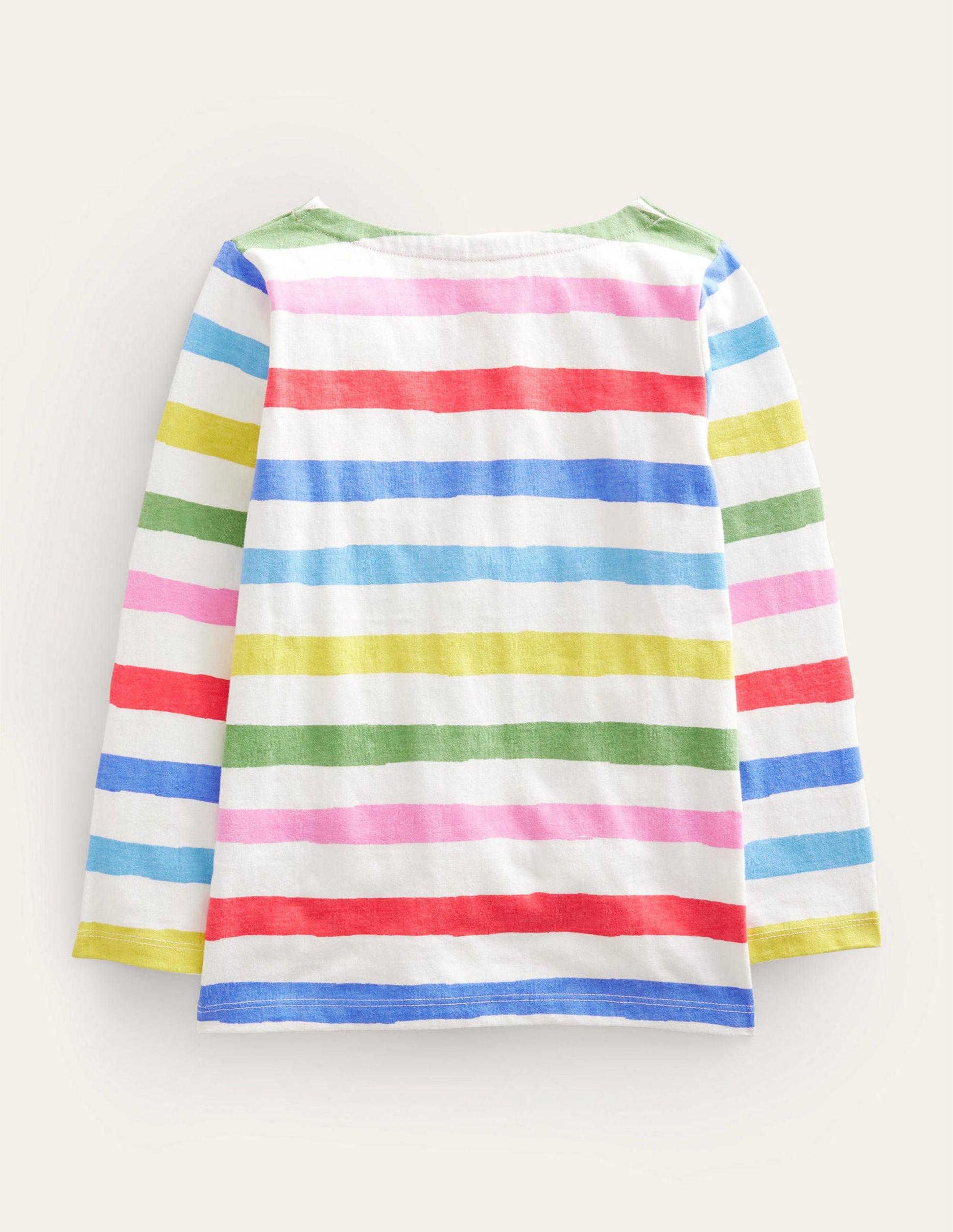 Lustiges Bretonshirt-Gemalter Regenbogen Streifen-2
