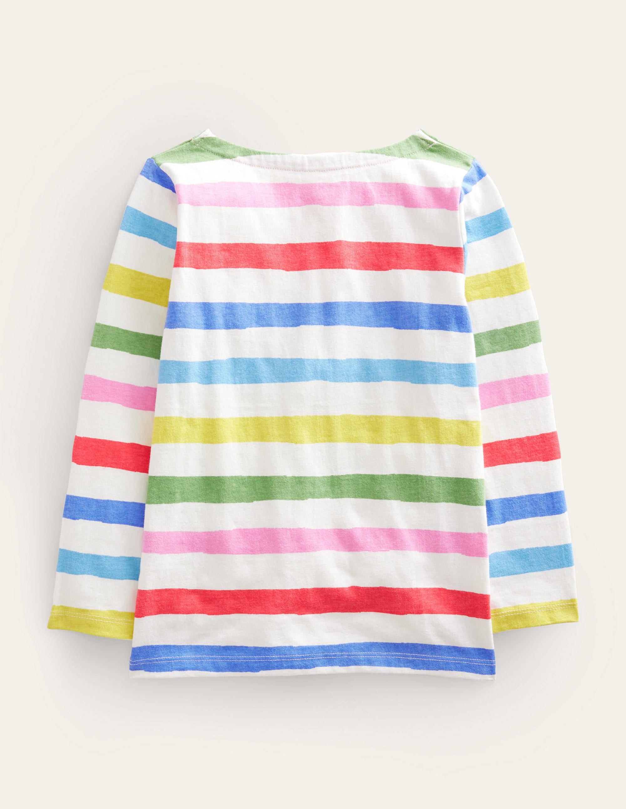 Lustiges Bretonshirt-Gemalter Regenbogen Streifen - Image 2
