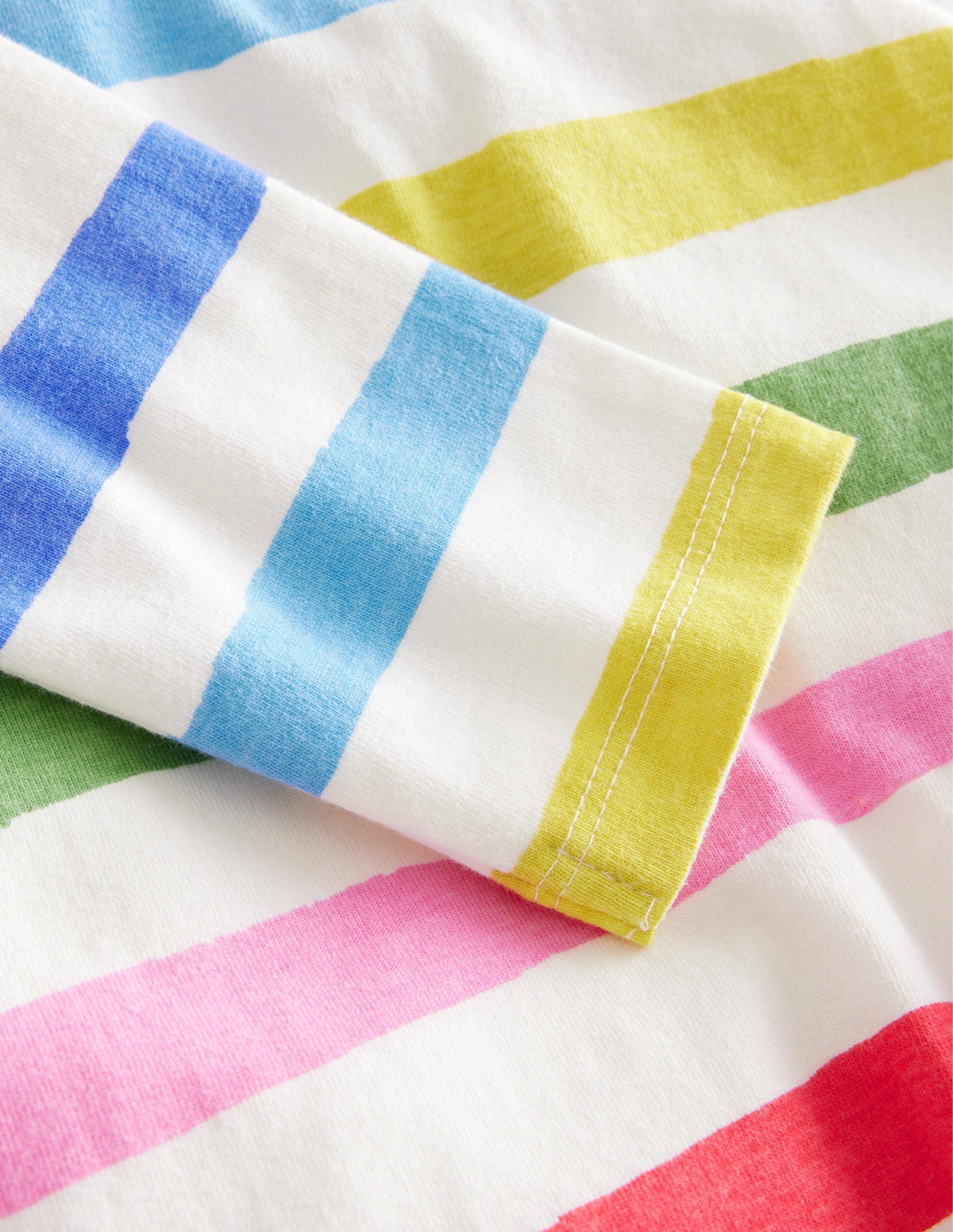 Lustiges Bretonshirt-Gemalter Regenbogen Streifen-3