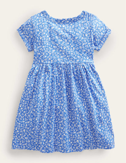 Fröhliches Jerseykleid-Penzance-Blau, Obstgarten