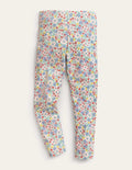 Legging fun-Motif floral gousse de vanille