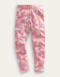 Fröhliche Leggings-Helles Blütenrosa, Katzen