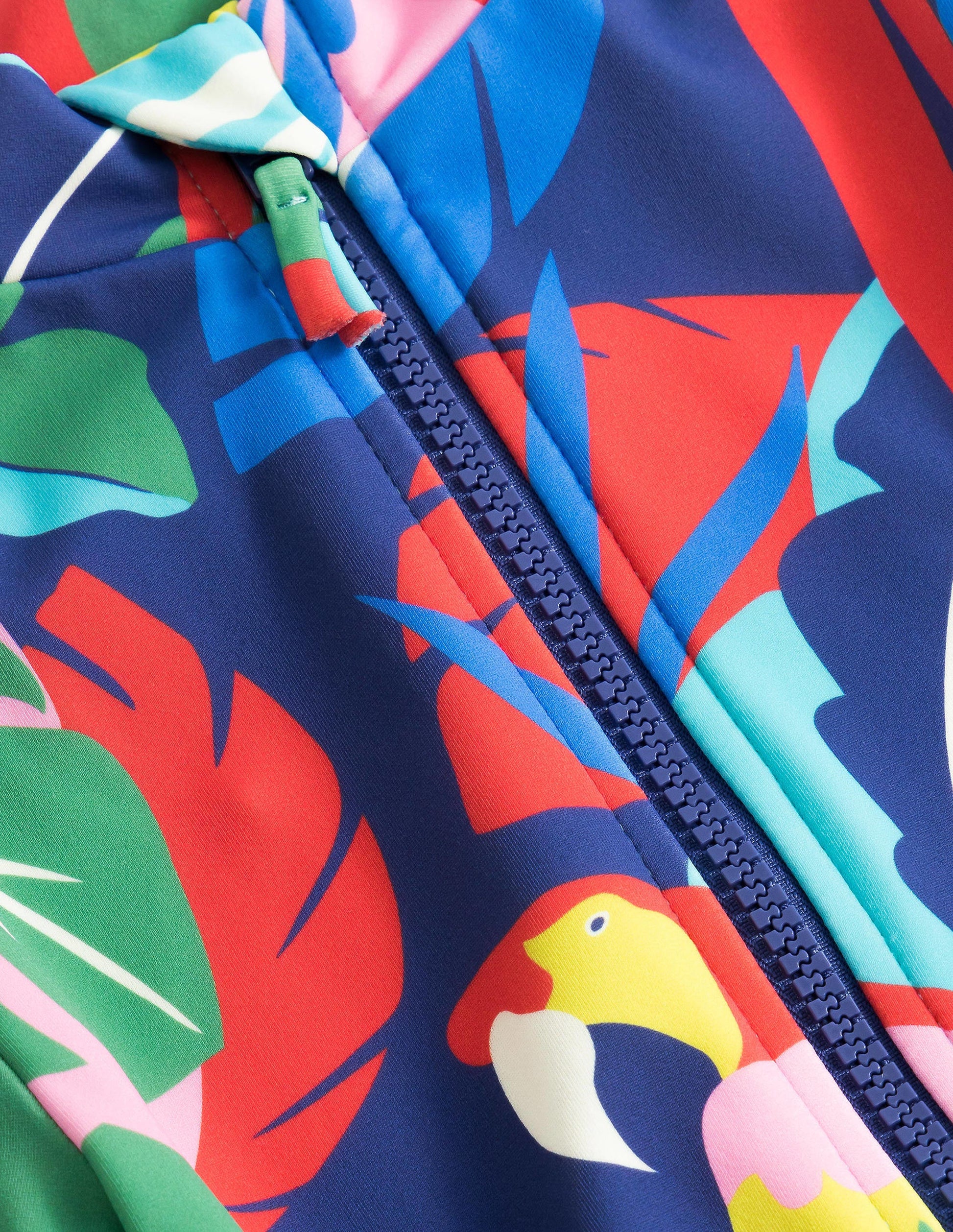 Maillot de bain à manches longues-Perroquet multi-3