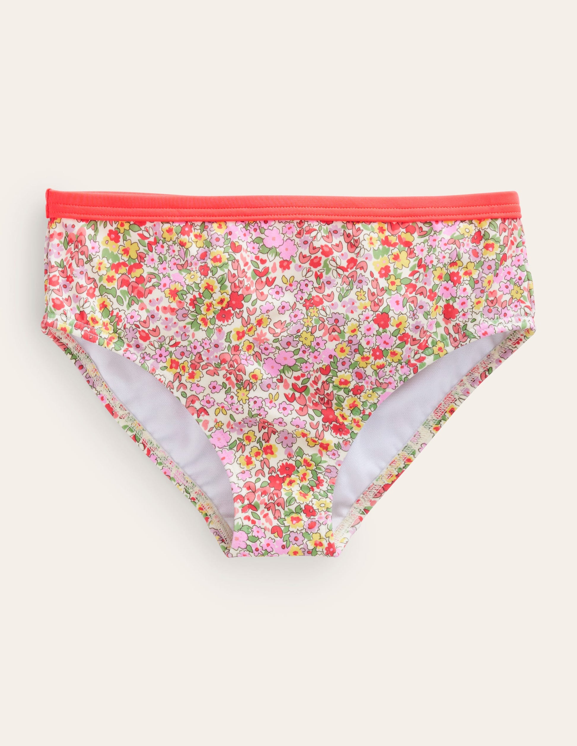 Gemusterte Bikinihose-Frühlingsblumen-1