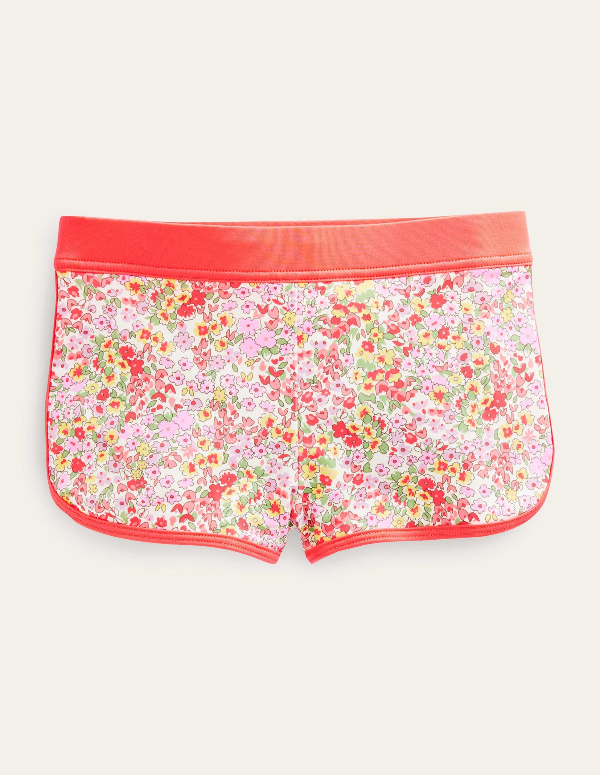 Gemusterte Badeshorts-Frühlingsblumen-1