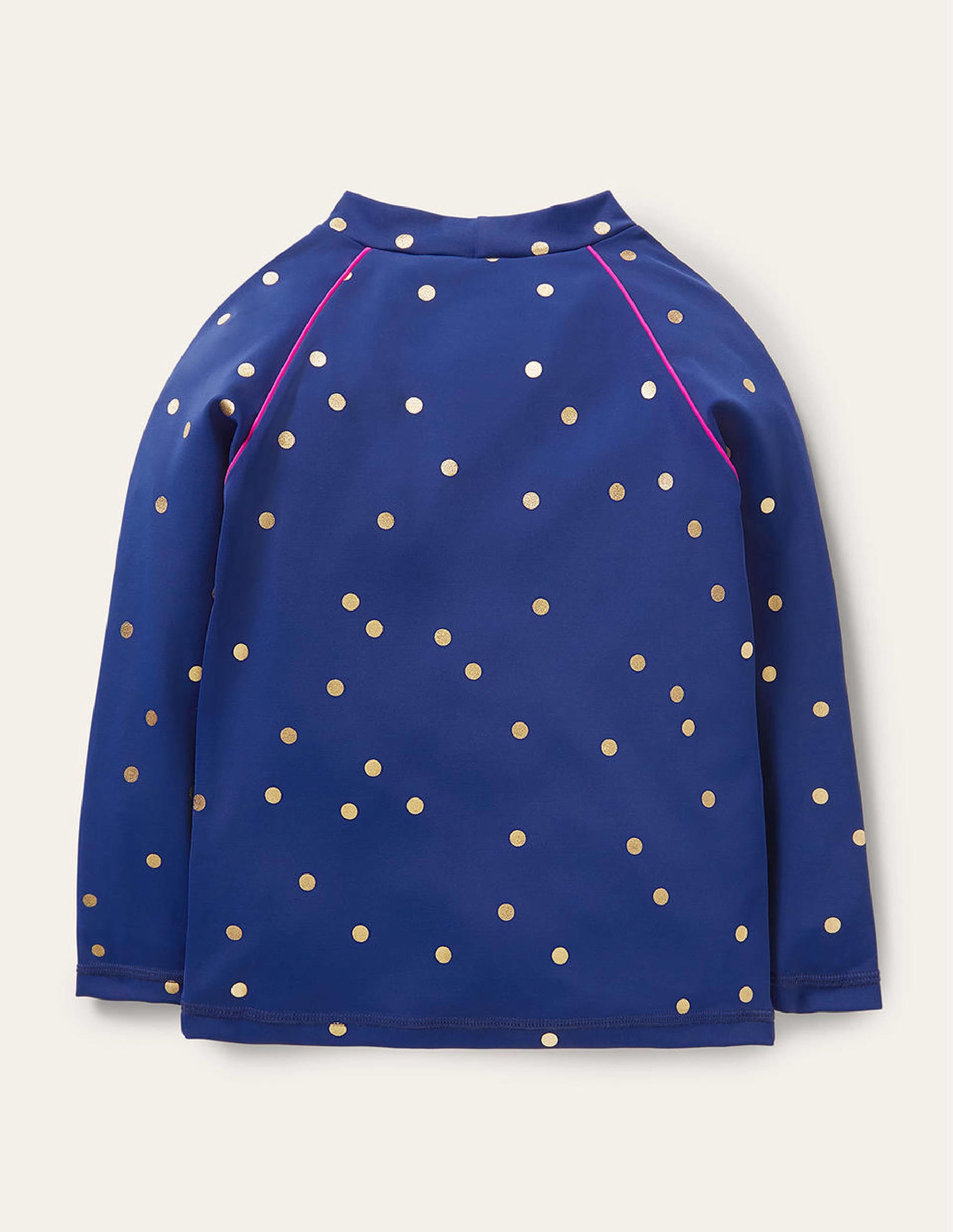 Patterned Rash Vest-Harmony Blue Gold Spot - Image 2