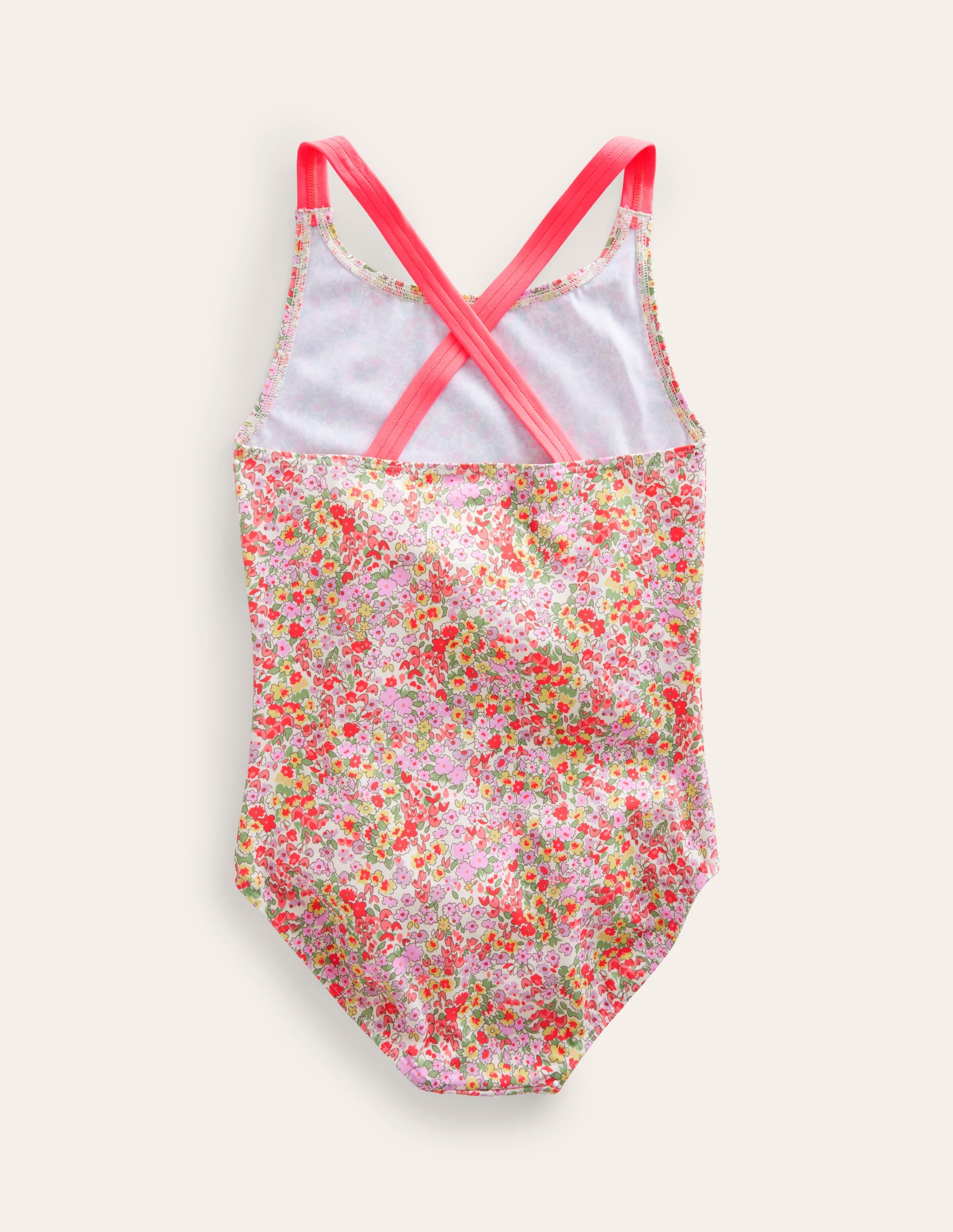 Maillot de bain imprimé croisé dans le dos-Motif floral Spring Time - Image 2