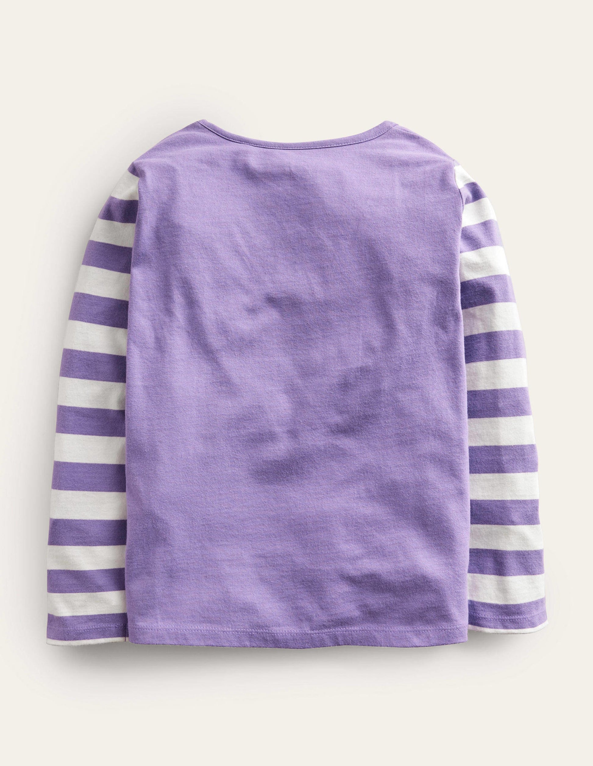 Oberteil mit Regenbogenmotiv-Violett, Love-Our-Planet-Schriftzug-2