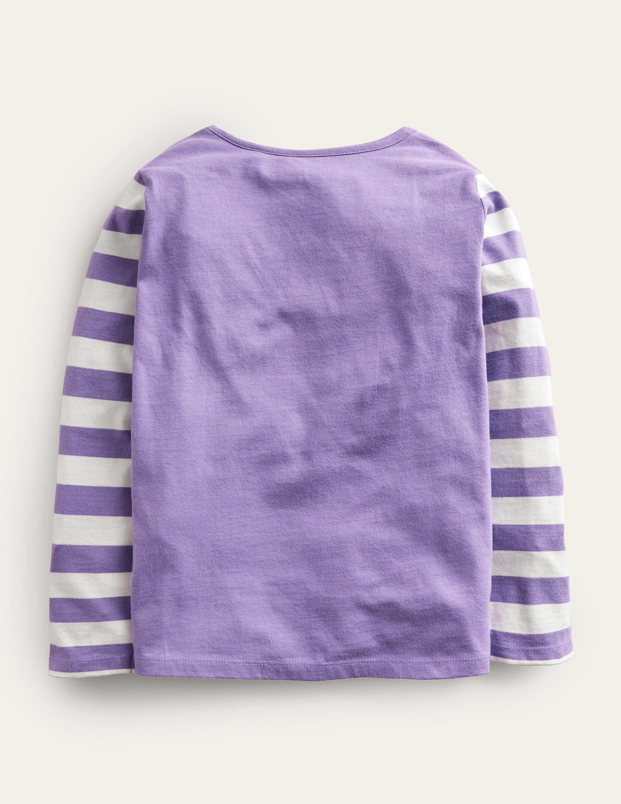 Oberteil mit Regenbogenmotiv-Violett, Love-Our-Planet-Schriftzug - Image 2