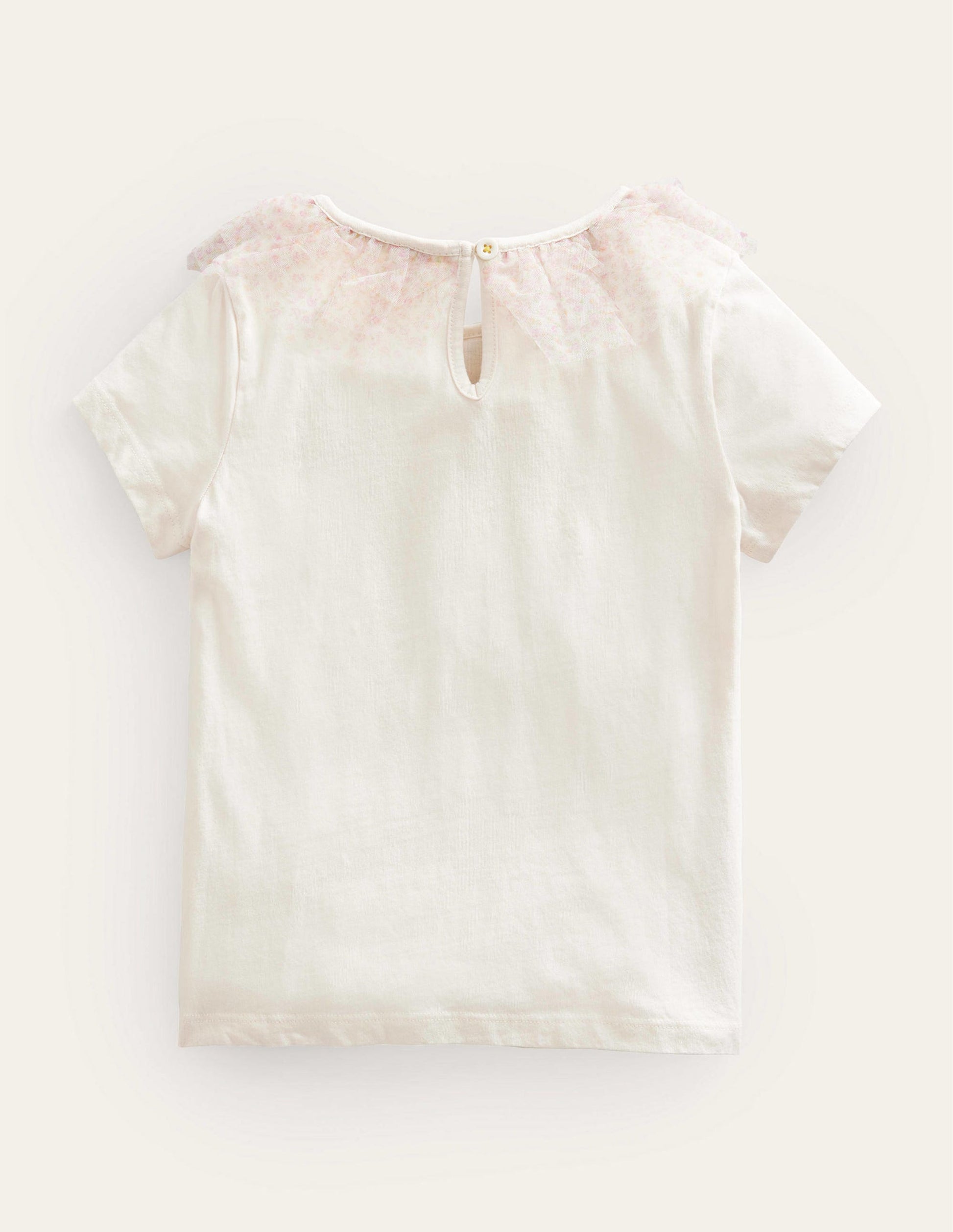 Jerseyoberteil mit Tüll-Vanille-2