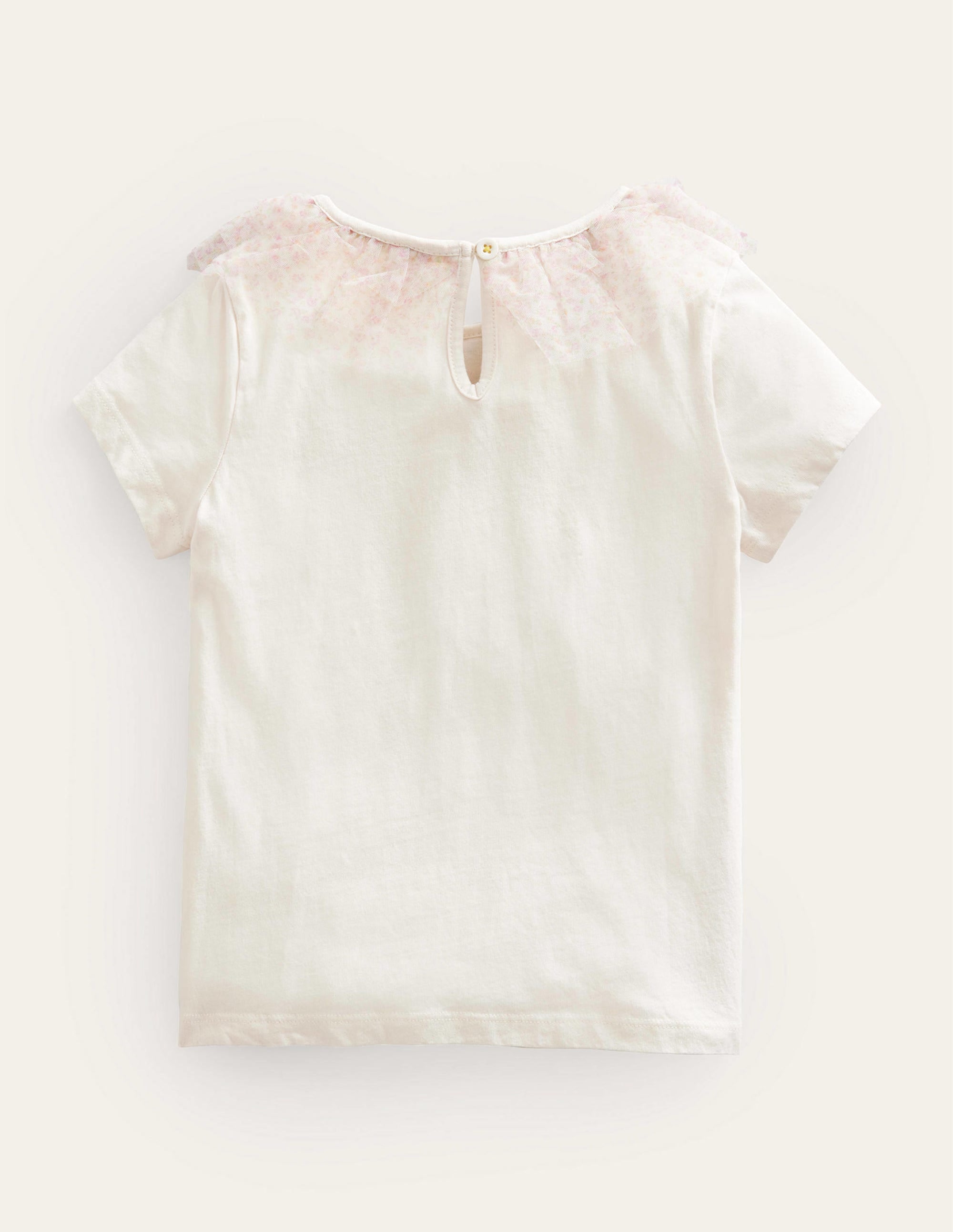 Jerseyoberteil mit Tüll-Vanille - Image 2