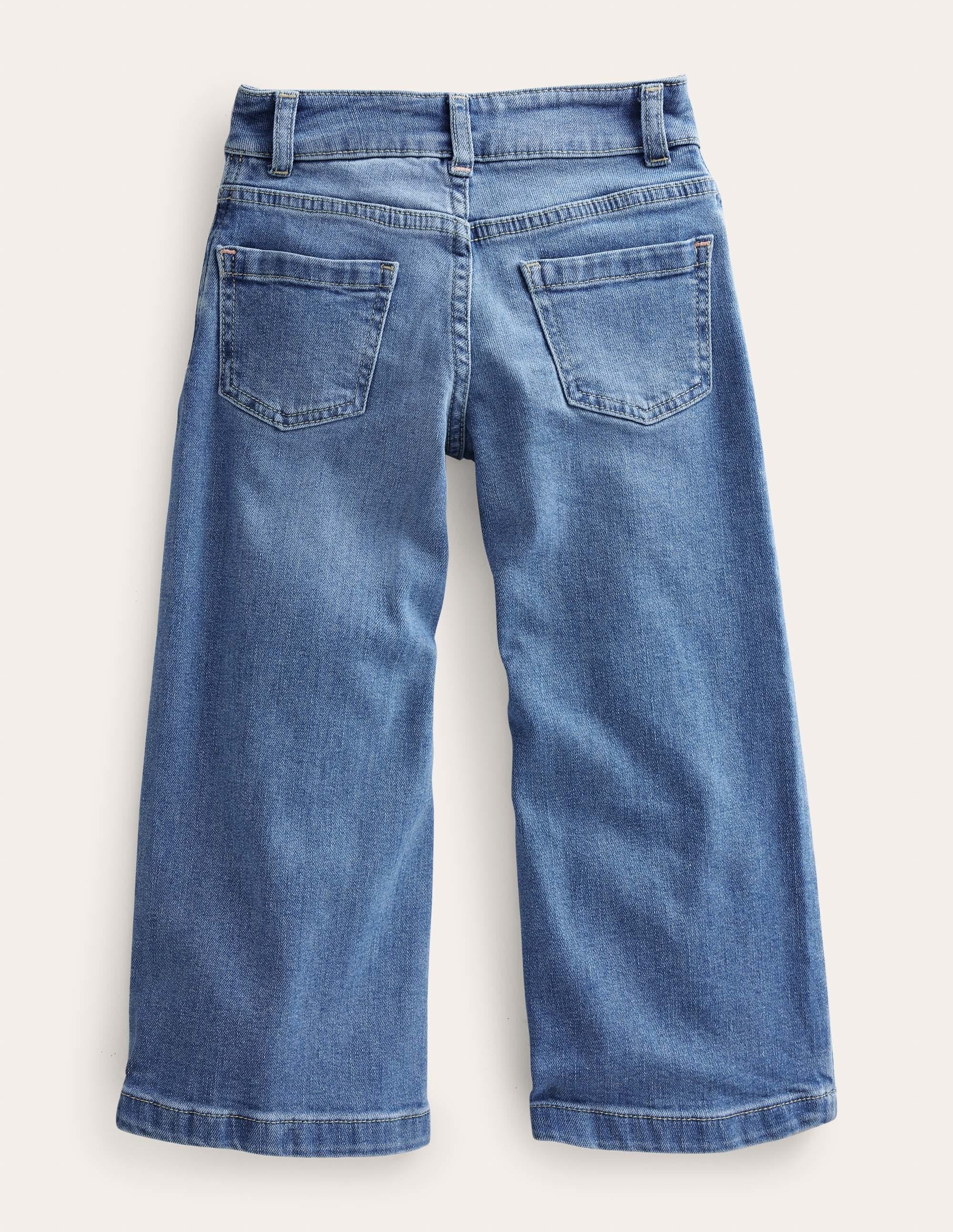 Jean droit évasé-Denim clair - Image 2