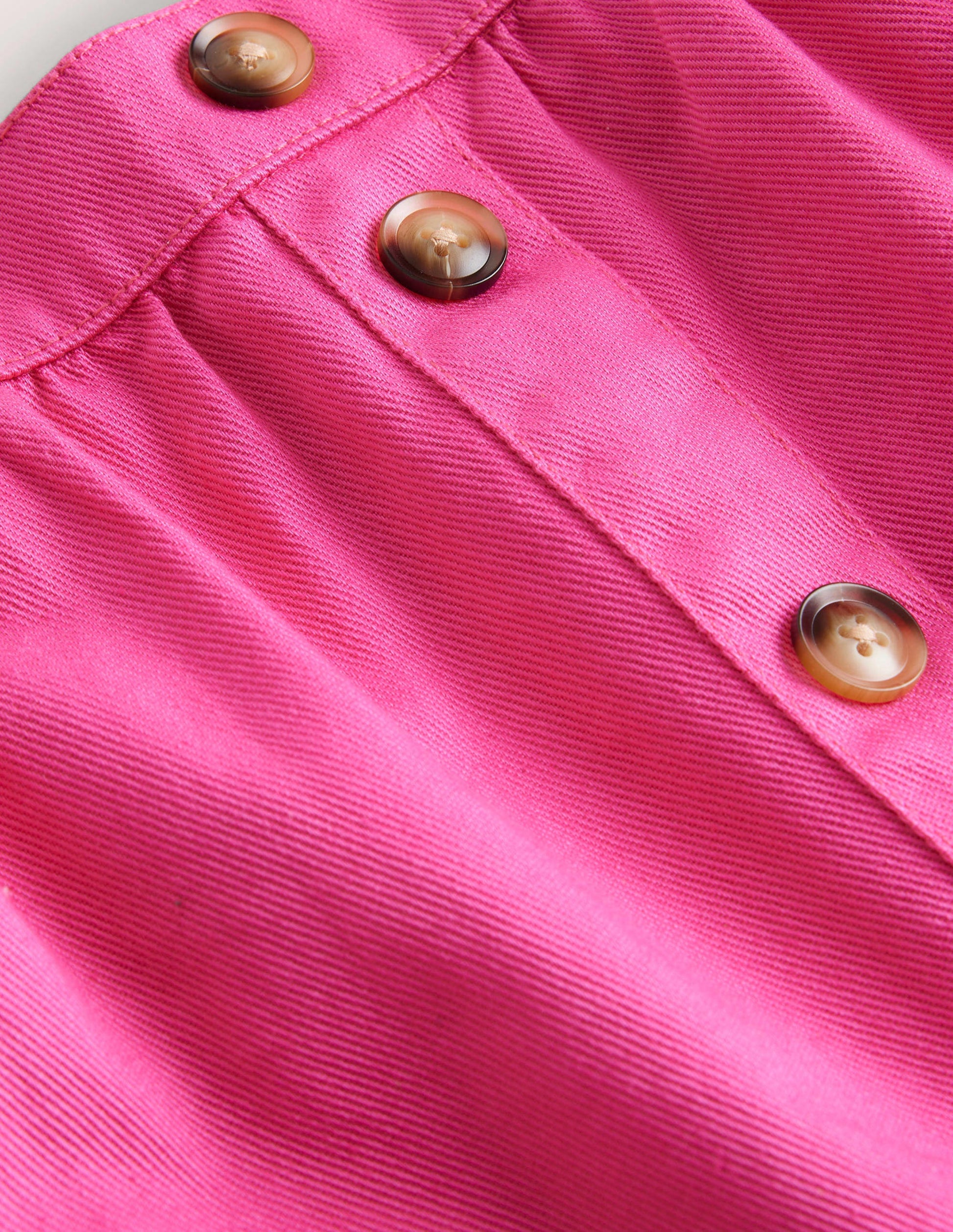 Jupe boutonnée en jean-Rose bonheur-3