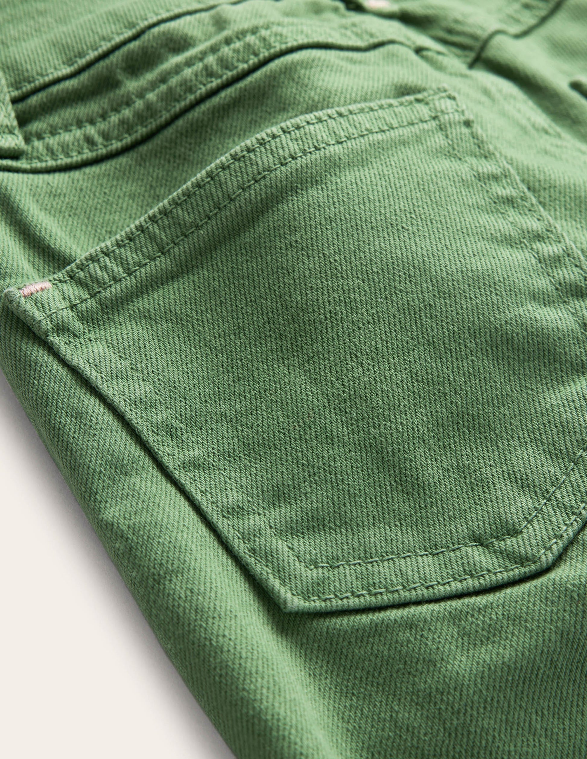 Ausgestellte Jeans-Dunkles Grasgrün-3