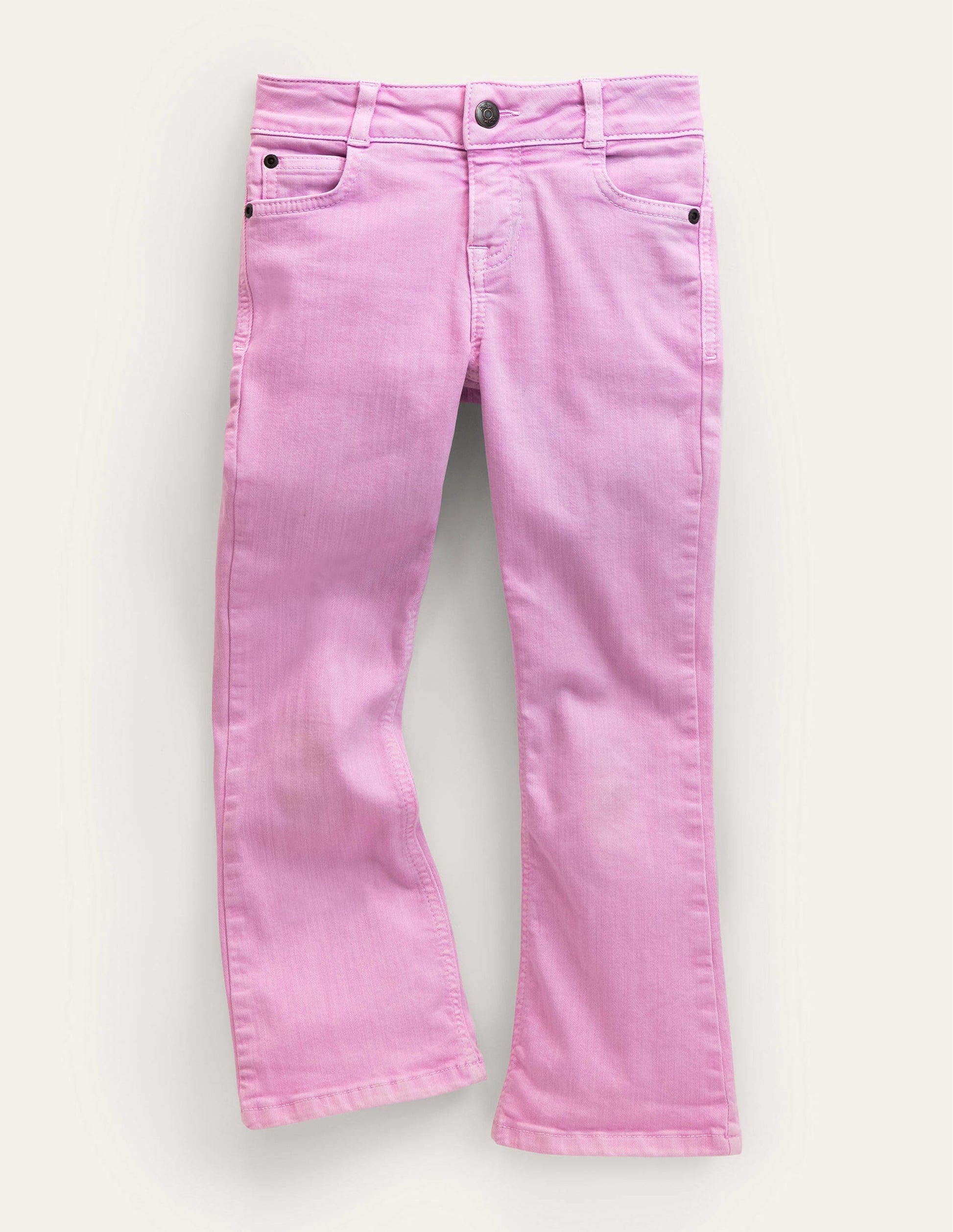 Ausgestellte Jeans-Fliederrosa-1
