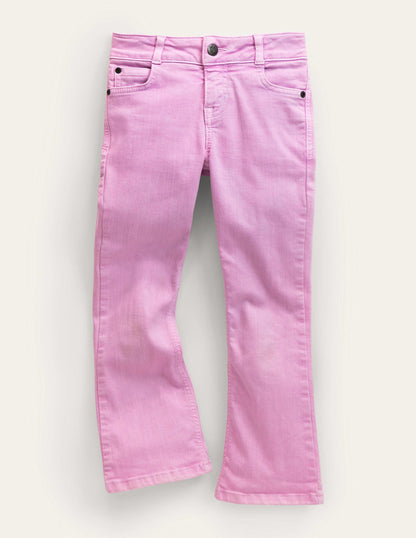 Ausgestellte Jeans-Fliederrosa-1