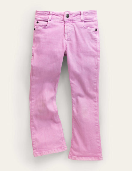 Ausgestellte Jeans-Fliederrosa