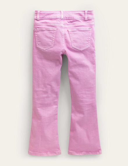 Ausgestellte Jeans-Fliederrosa