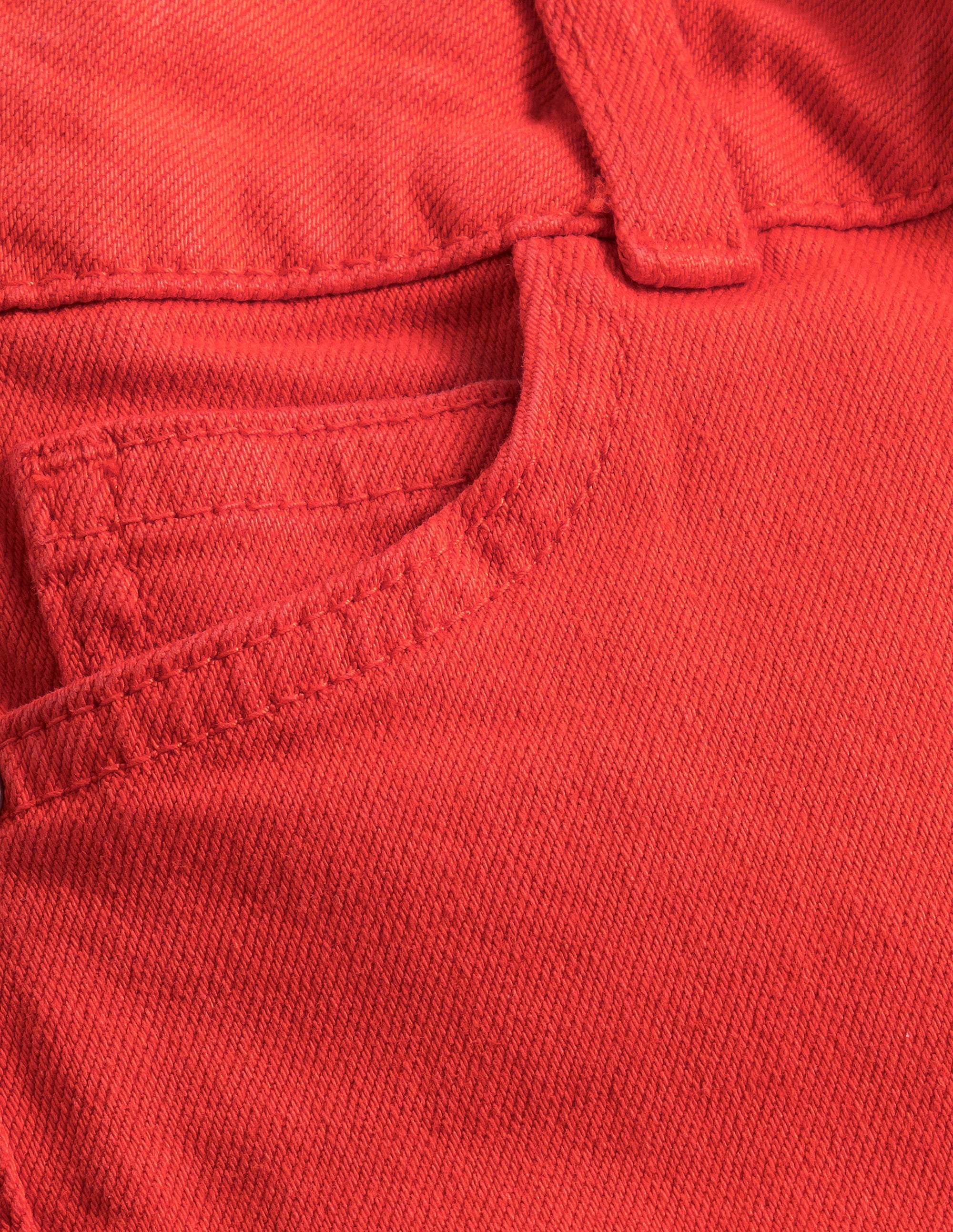 Jean évasé-Rouge mandarine - Image 3