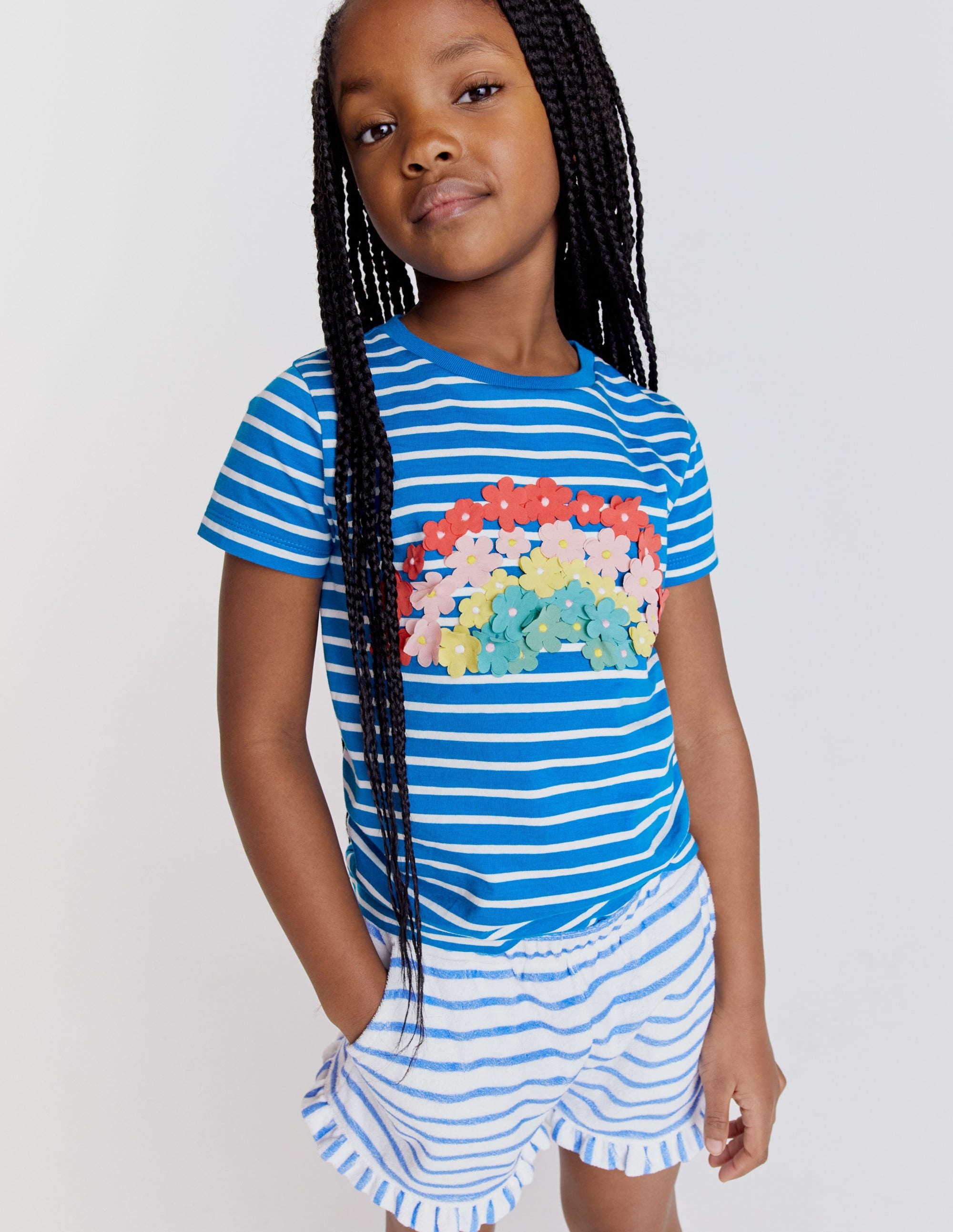 T-shirt aérien-Marina vif/ivoire - Image 6