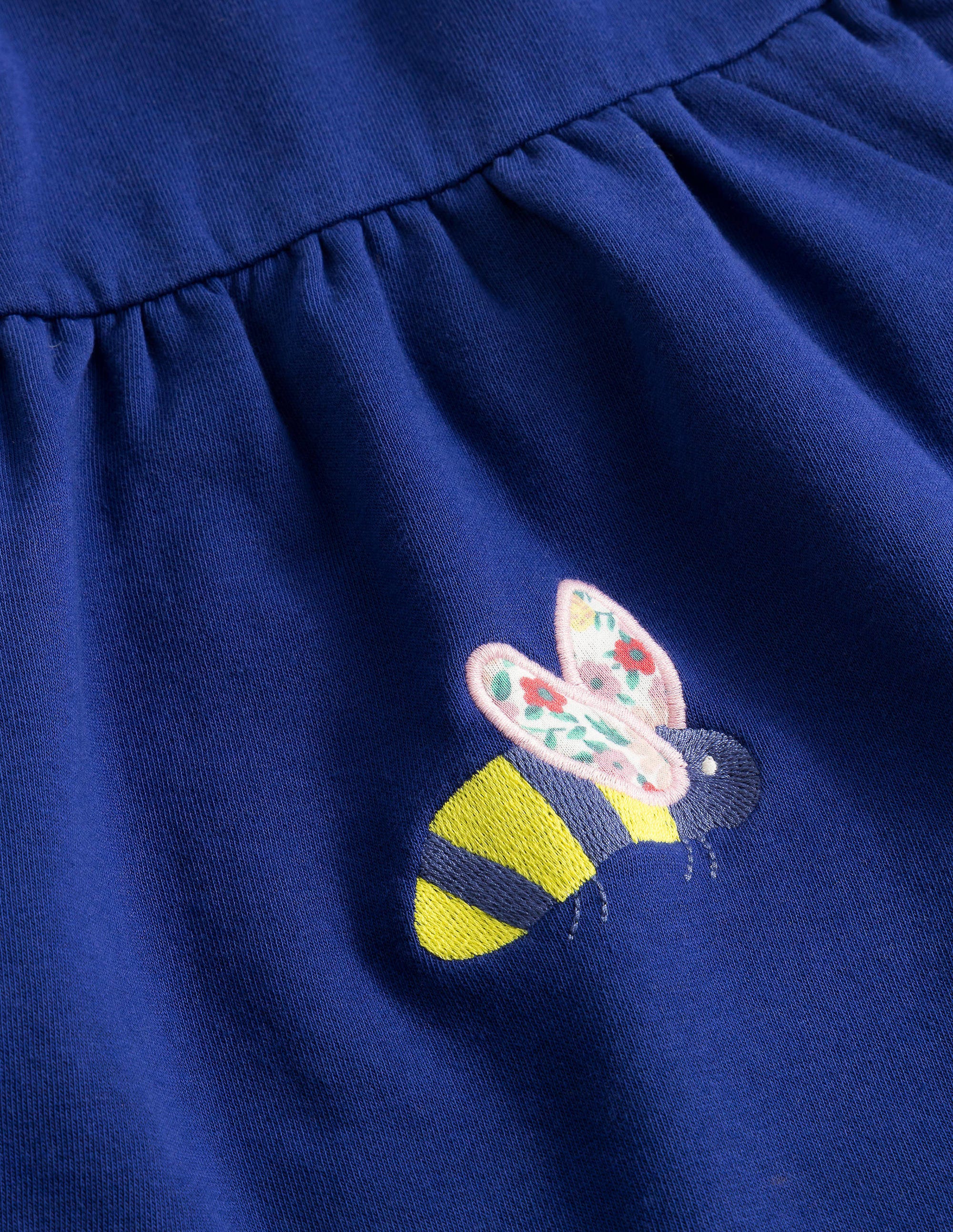 Robe-sweat brodée-Broderie bleu tribord - Image 3