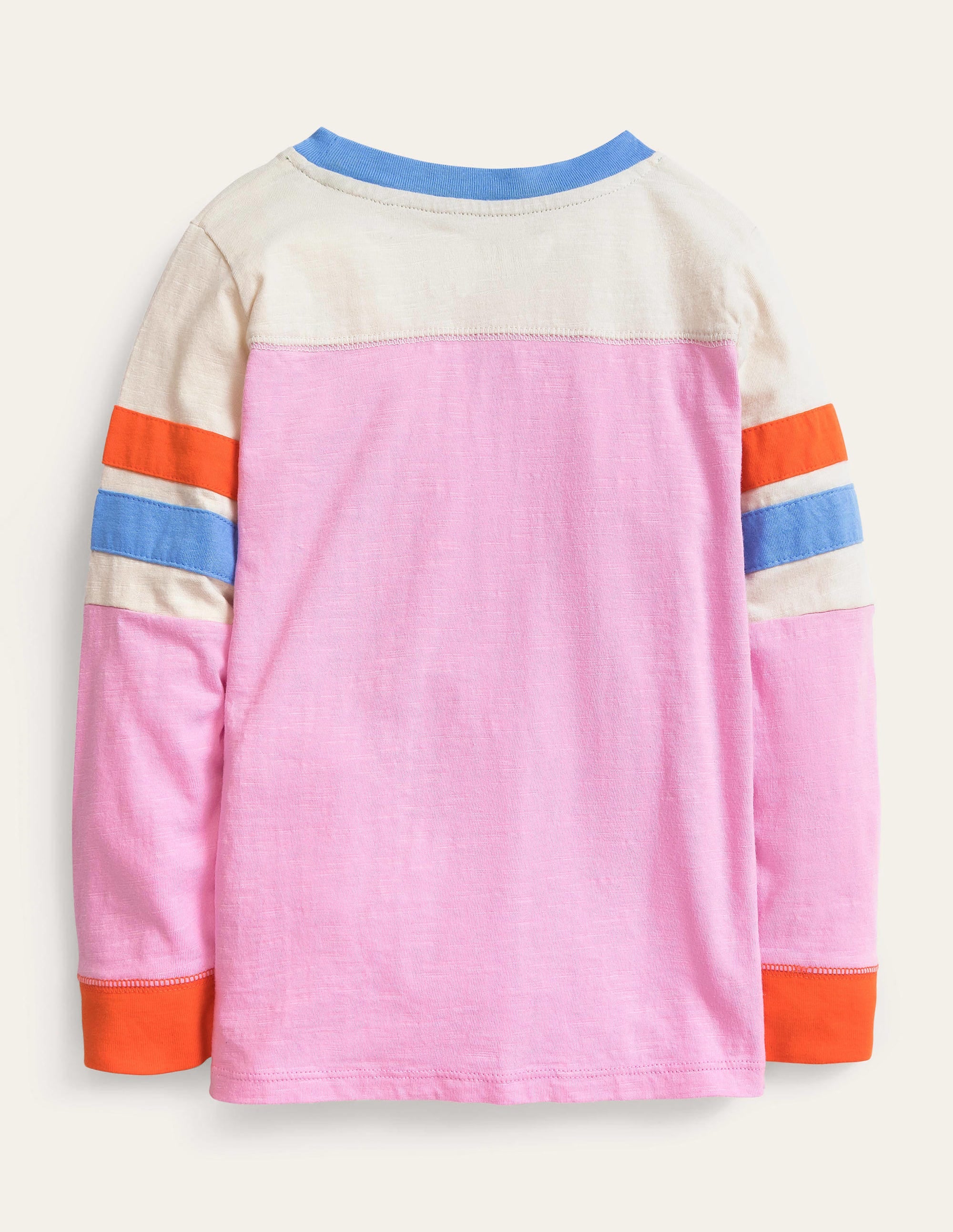 T-shirt colourblock-Rose mousseline lilas - Image 2